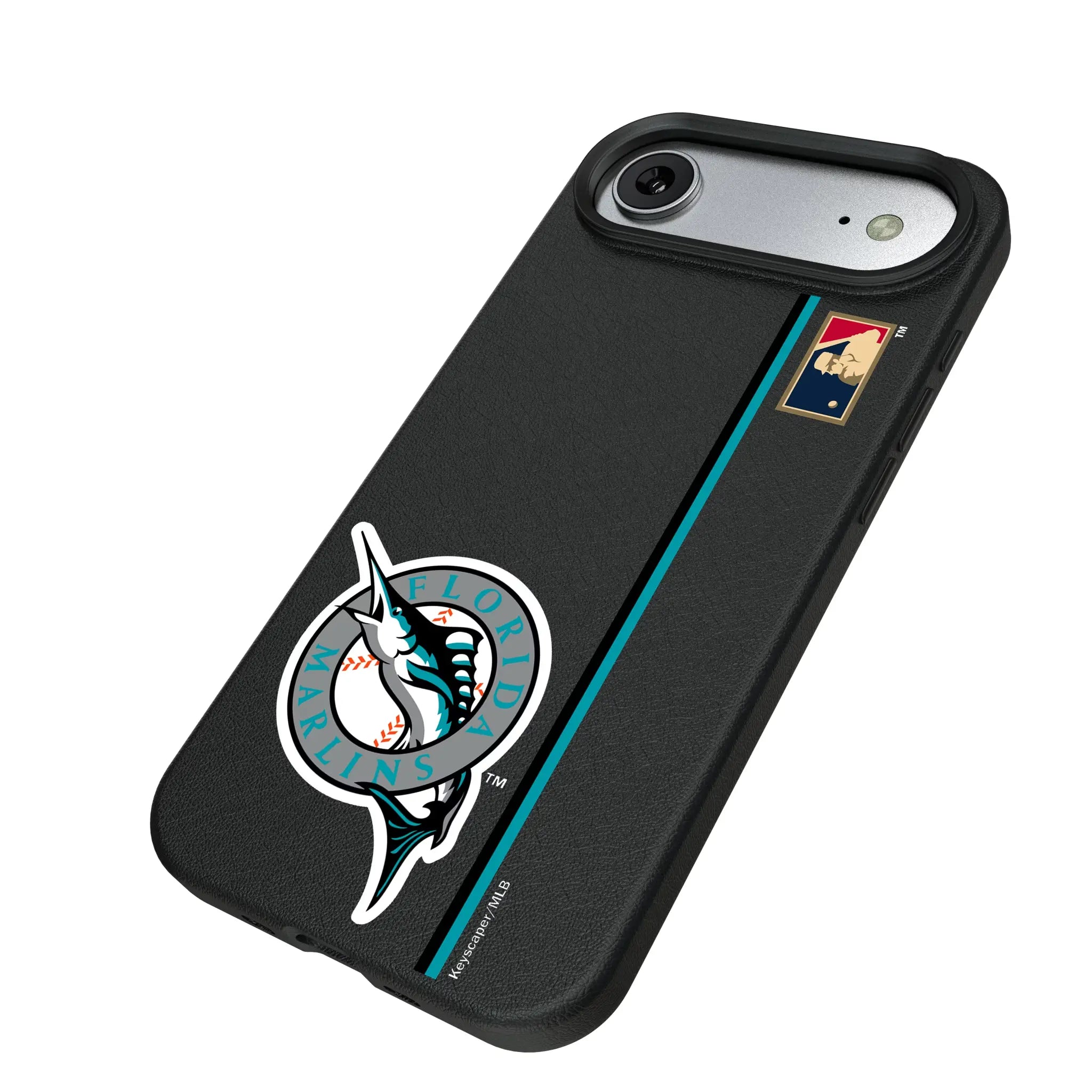 Miami Marlins 1993-2011 - Cooperstown Collection Sidebar iPhone MagSafe Compatible Phone Case for Apple iPhone - Isometric View#Device_iPhone Air