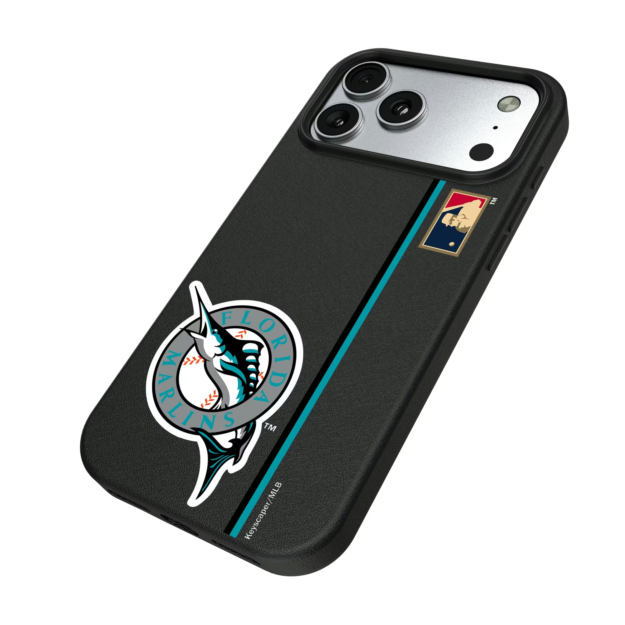 Miami Marlins 1993-2011 - Cooperstown Collection Sidebar iPhone MagSafe Compatible Phone Case for Apple iPhone - Isometric View#Device_iPhone 17 Pro Max