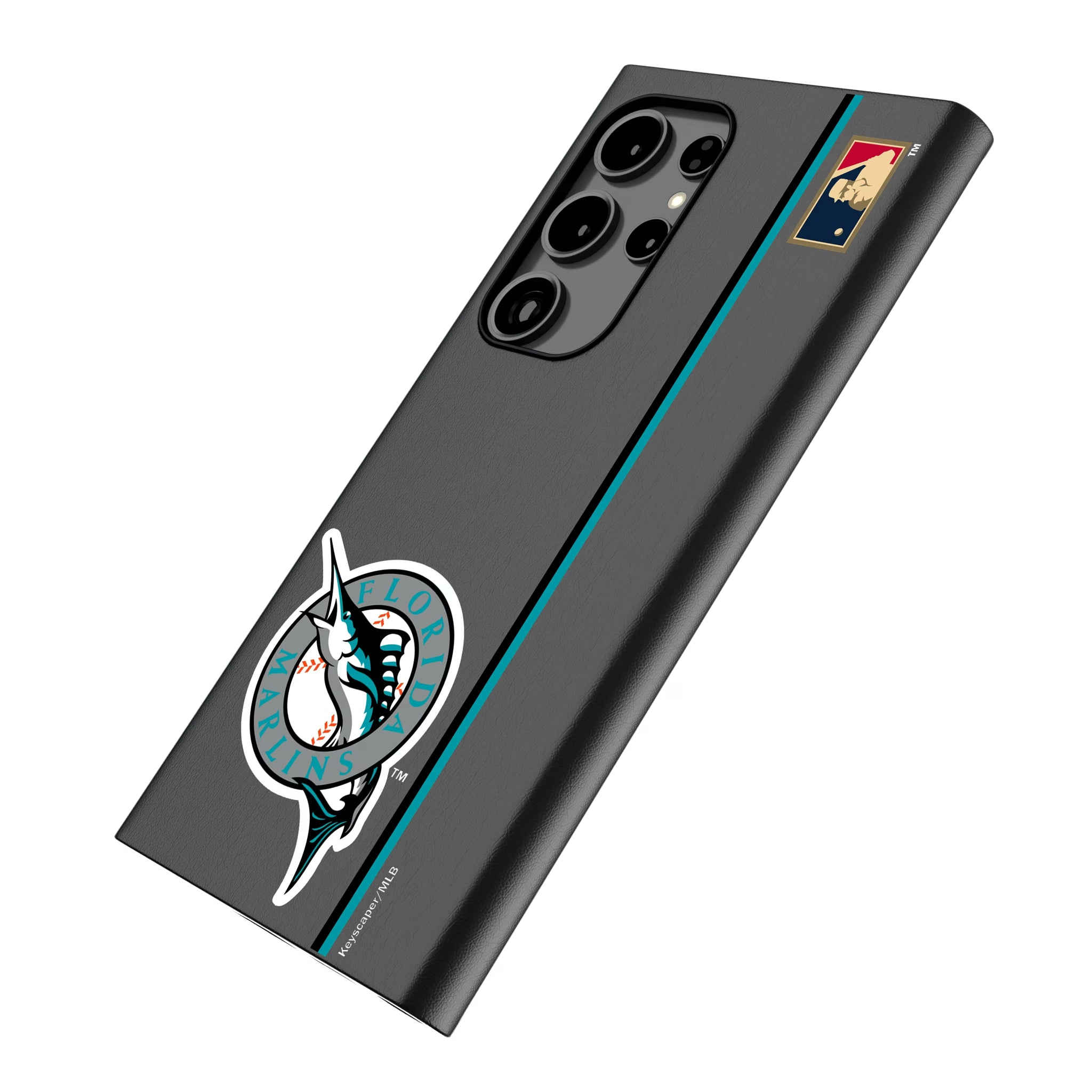 Miami Marlins 1993-2011 - Cooperstown Collection Sidebar Galaxy MagSafe Compatible Phone Case for Samsung Galaxy - Isometric View