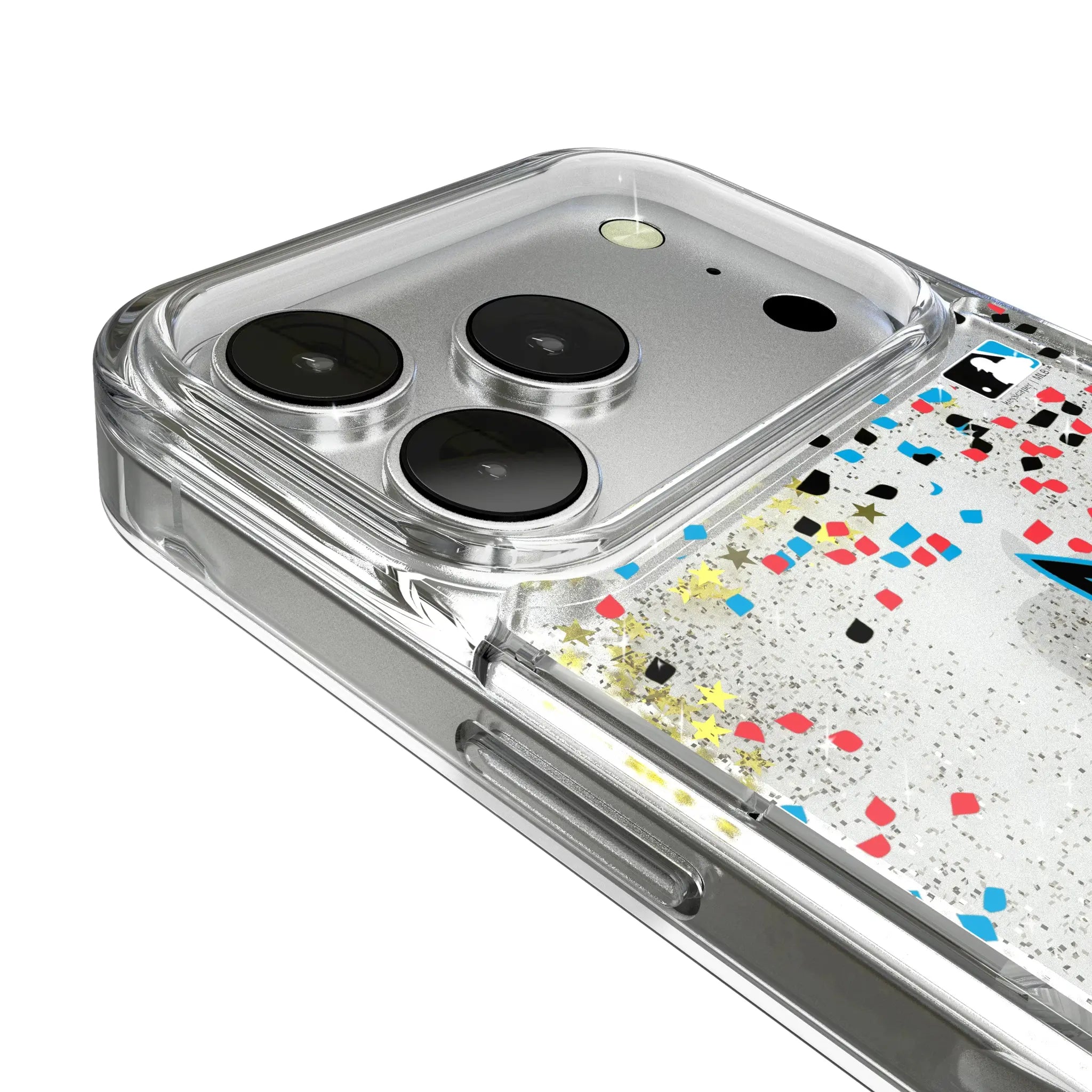 Miami Marlins Confetti iPhone Glitter Phone Case for Apple iPhone - Detail
