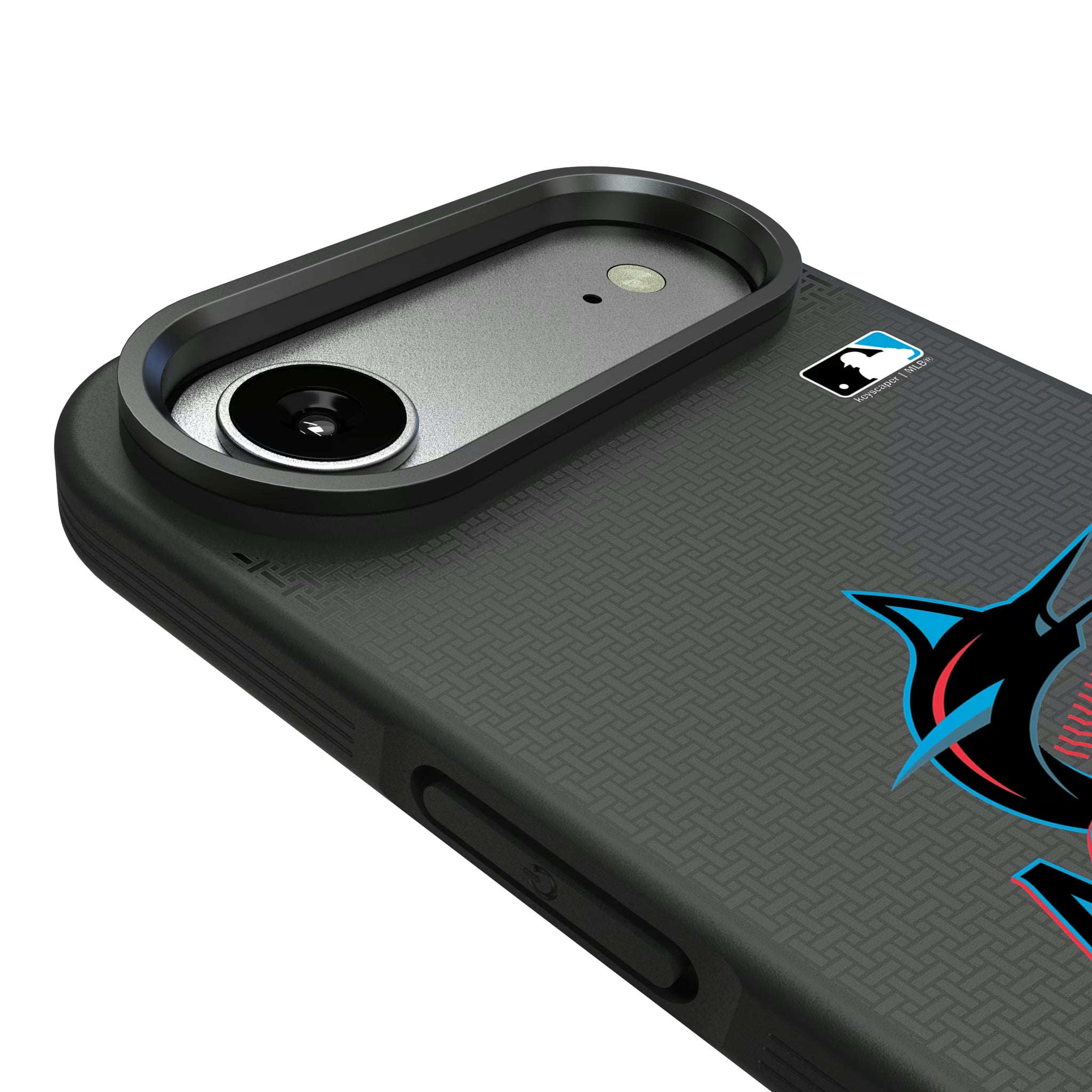 Miami Marlins Linen iPhone Bump Phone Case for Apple iPhone - Detail#Device_iPhone Air