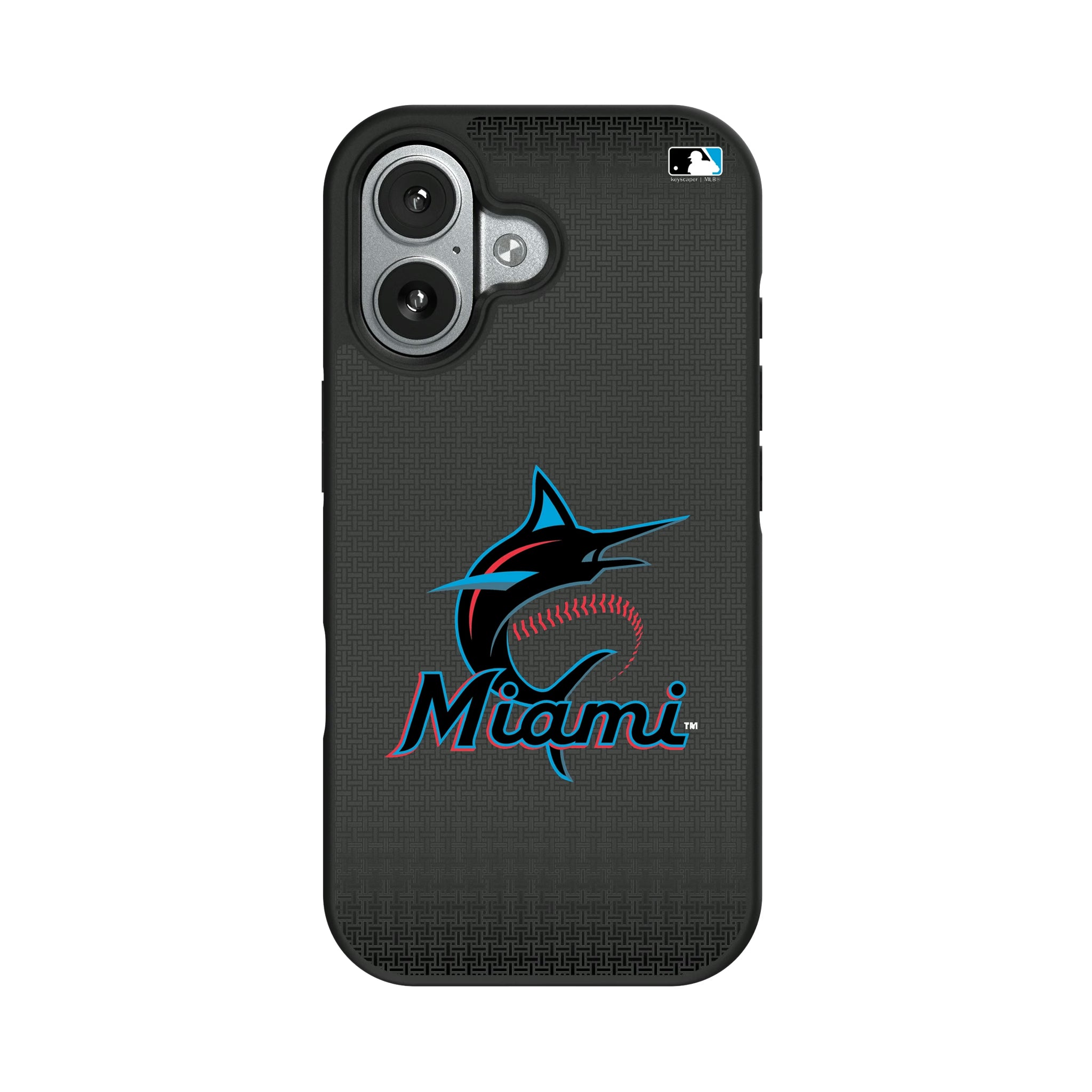 Miami Marlins Linen iPhone Bump Phone Case for Apple iPhone#Device_iPhone 17