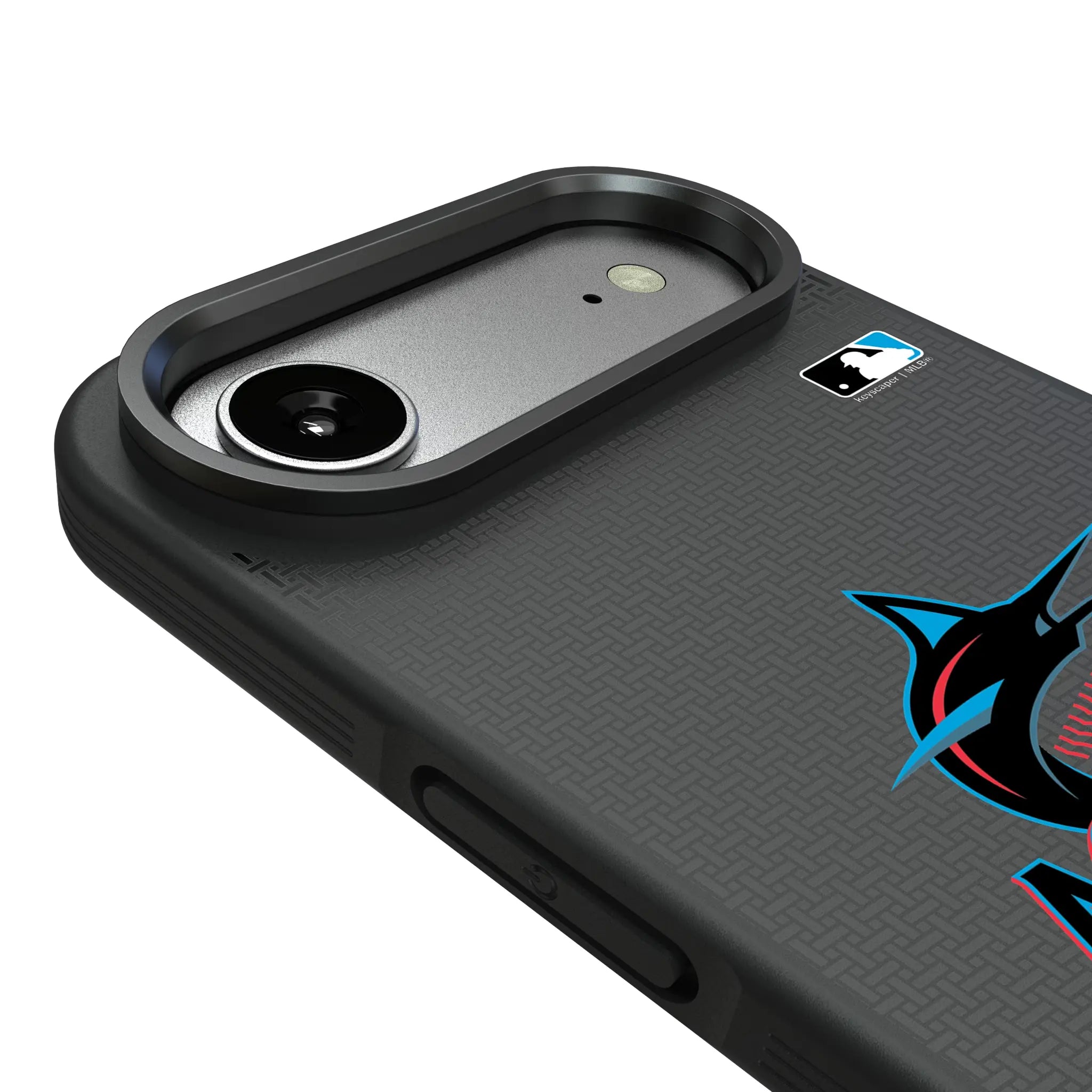 Miami Marlins Linen iPhone Bump Phone Case for Apple iPhone - Detail#Device_iPhone Air