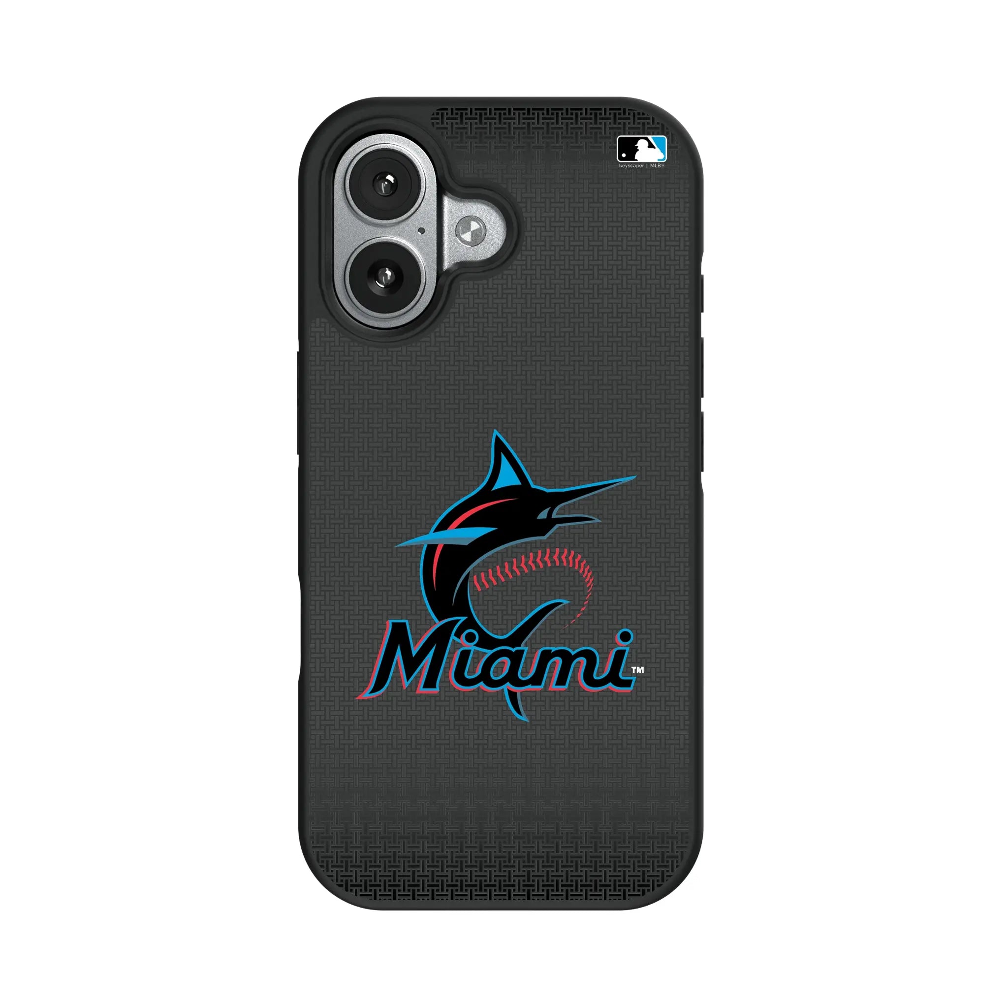 Miami Marlins Linen iPhone Bump Phone Case for Apple iPhone#Device_iPhone 17