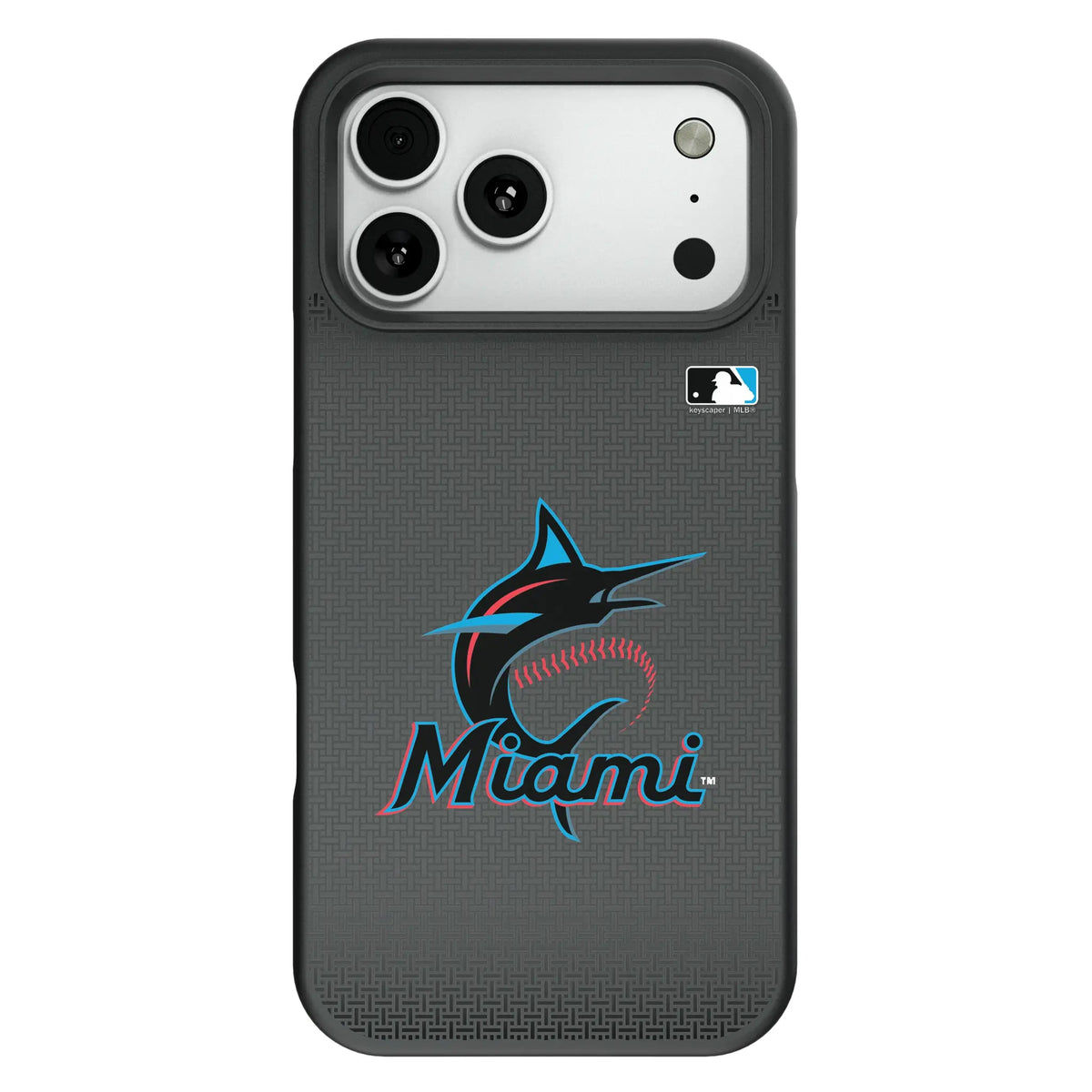 Miami Marlins Linen Bump Phone Case for Apple iPhone