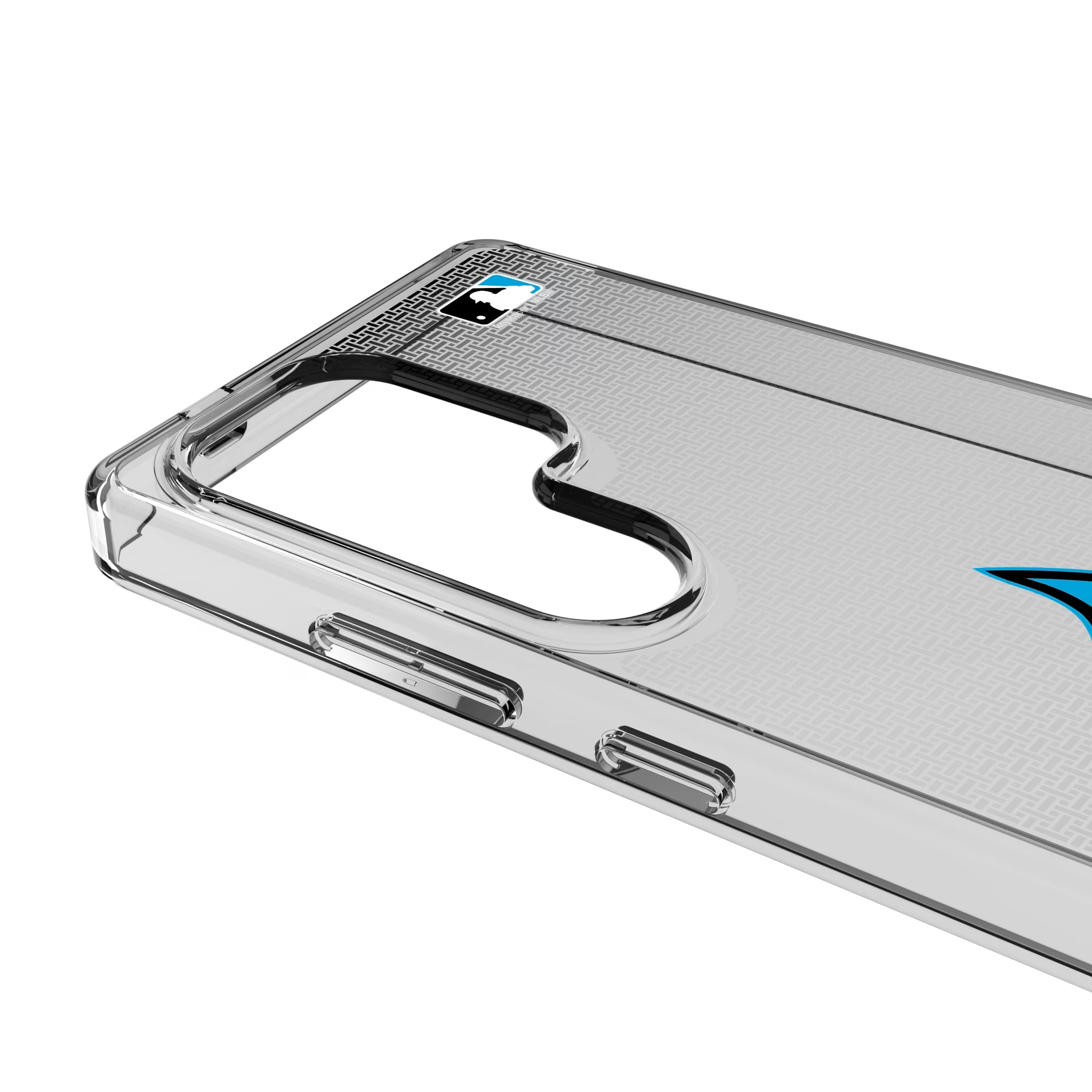 Miami Marlins Linen Galaxy Clear Phone Case for Samsung Galaxy - Detail