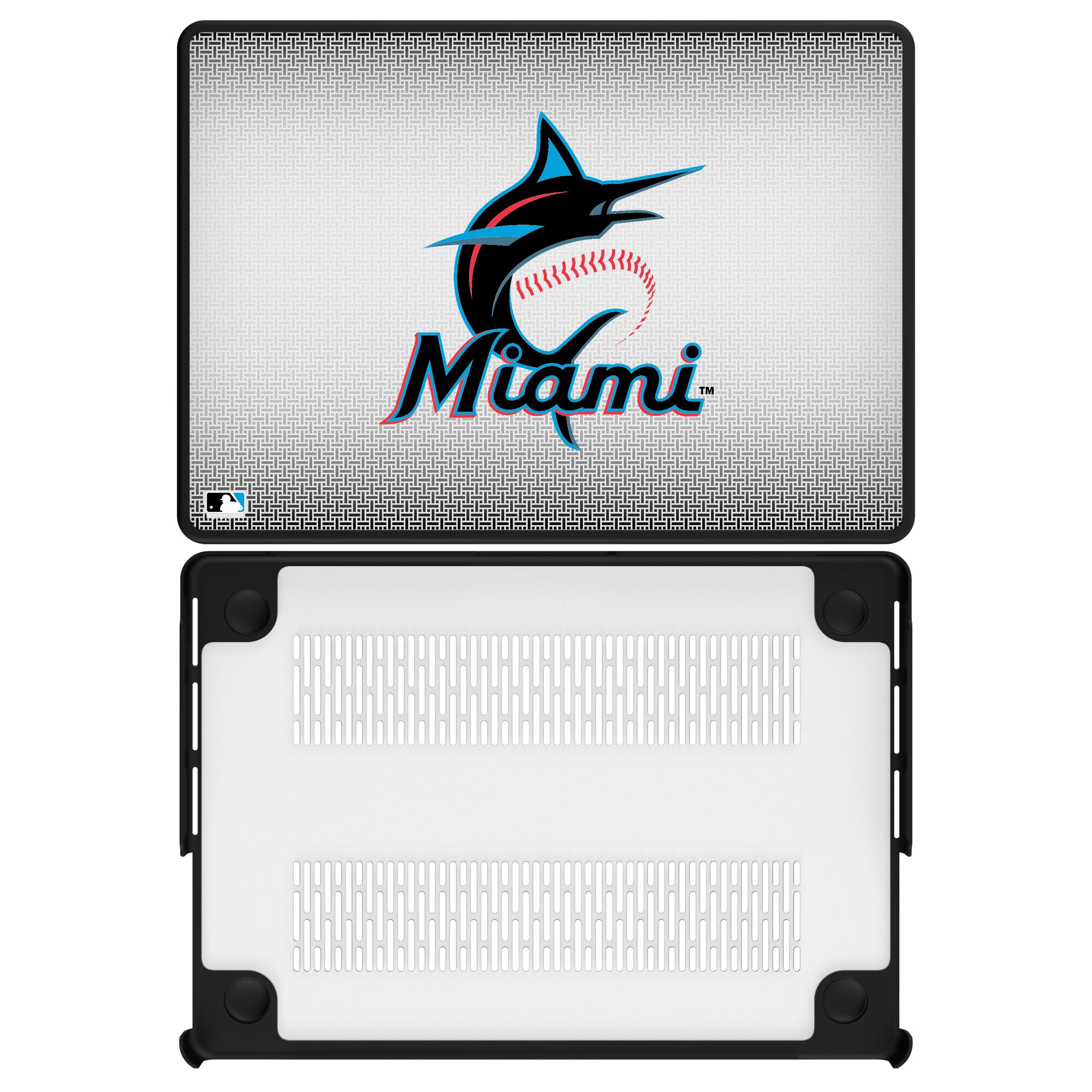 Miami Marlins Linen MacBook Laptop Case for Apple MacBook#Device_MacBook Pro (14-inch, 2021) / MacBook Pro (14-inch, 2023) / MacBook Pro (14-inch, 2024)