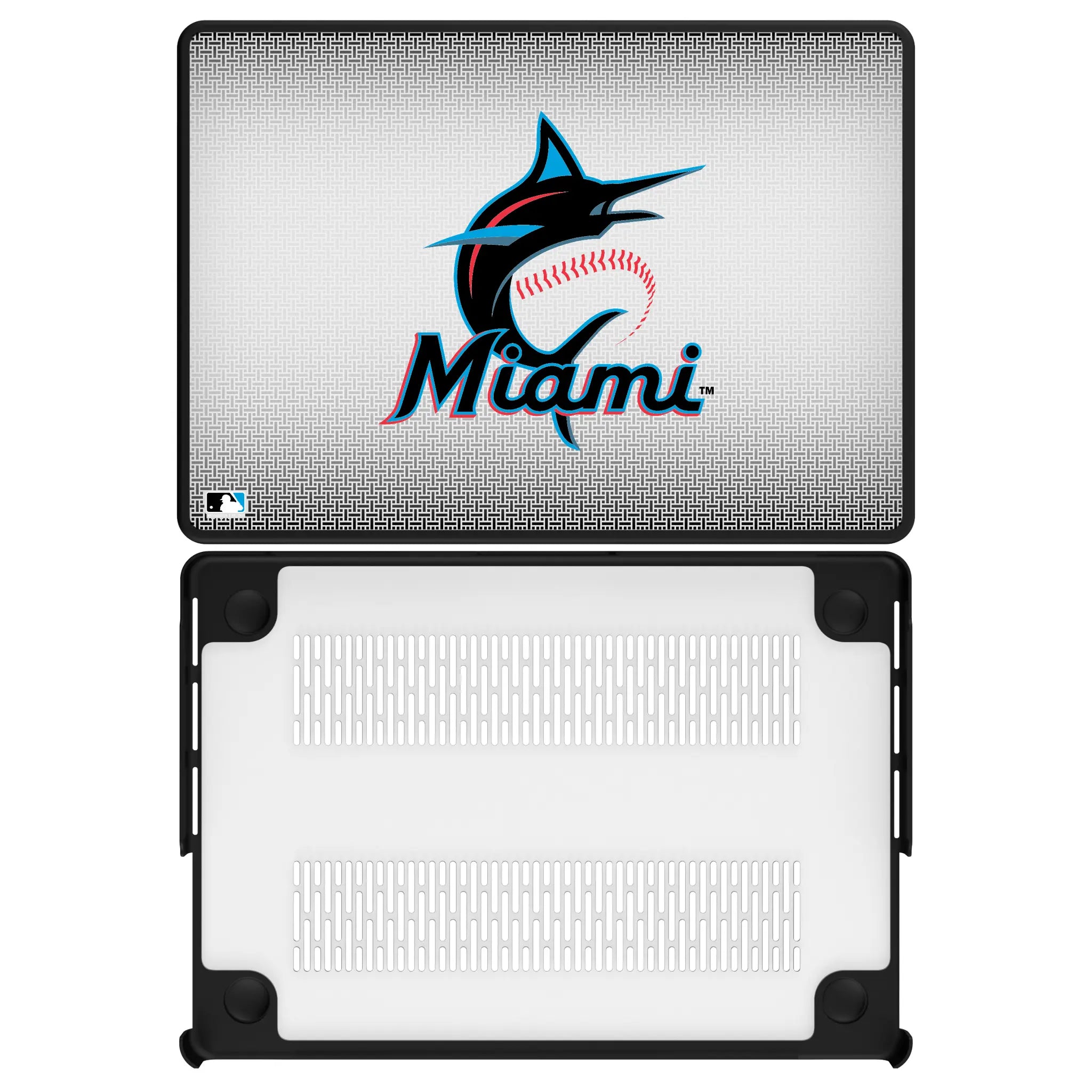 Miami Marlins Linen MacBook Laptop Case for Apple MacBook