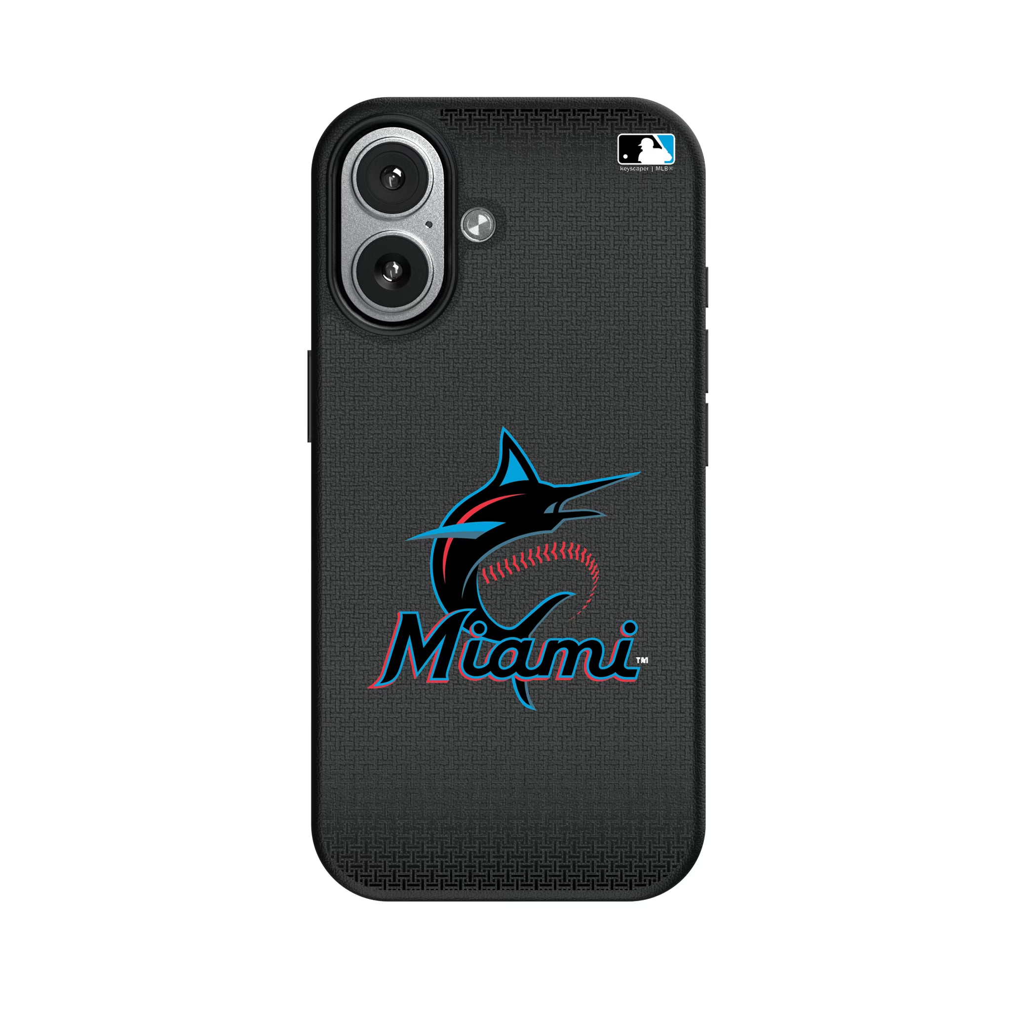Miami Marlins Linen iPhone MagSafe Compatible Phone Case for Apple iPhone#Device_iPhone 17