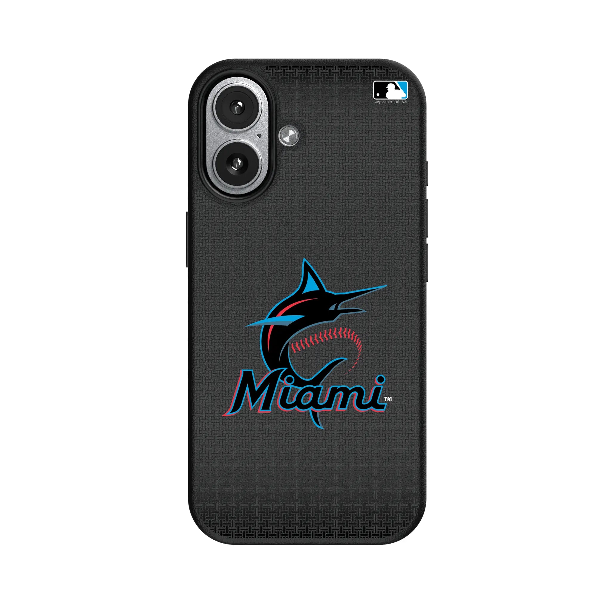 Miami Marlins Linen iPhone MagSafe Compatible Phone Case for Apple iPhone#Device_iPhone 17