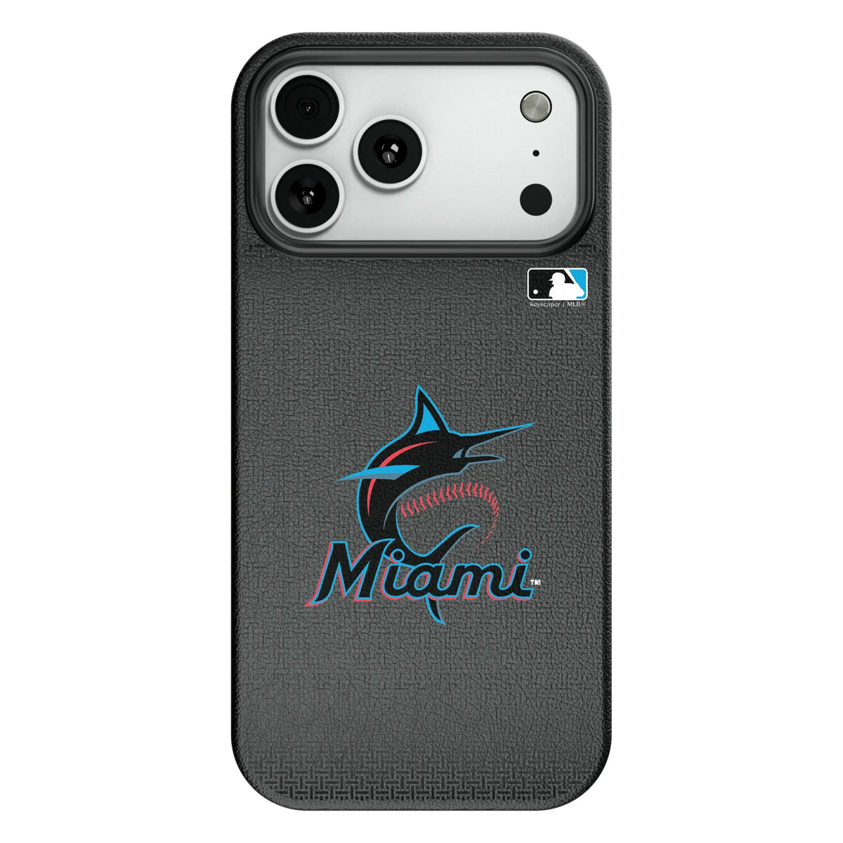 Miami Marlins Linen MagSafe Compatible Phone Case for Apple iPhone