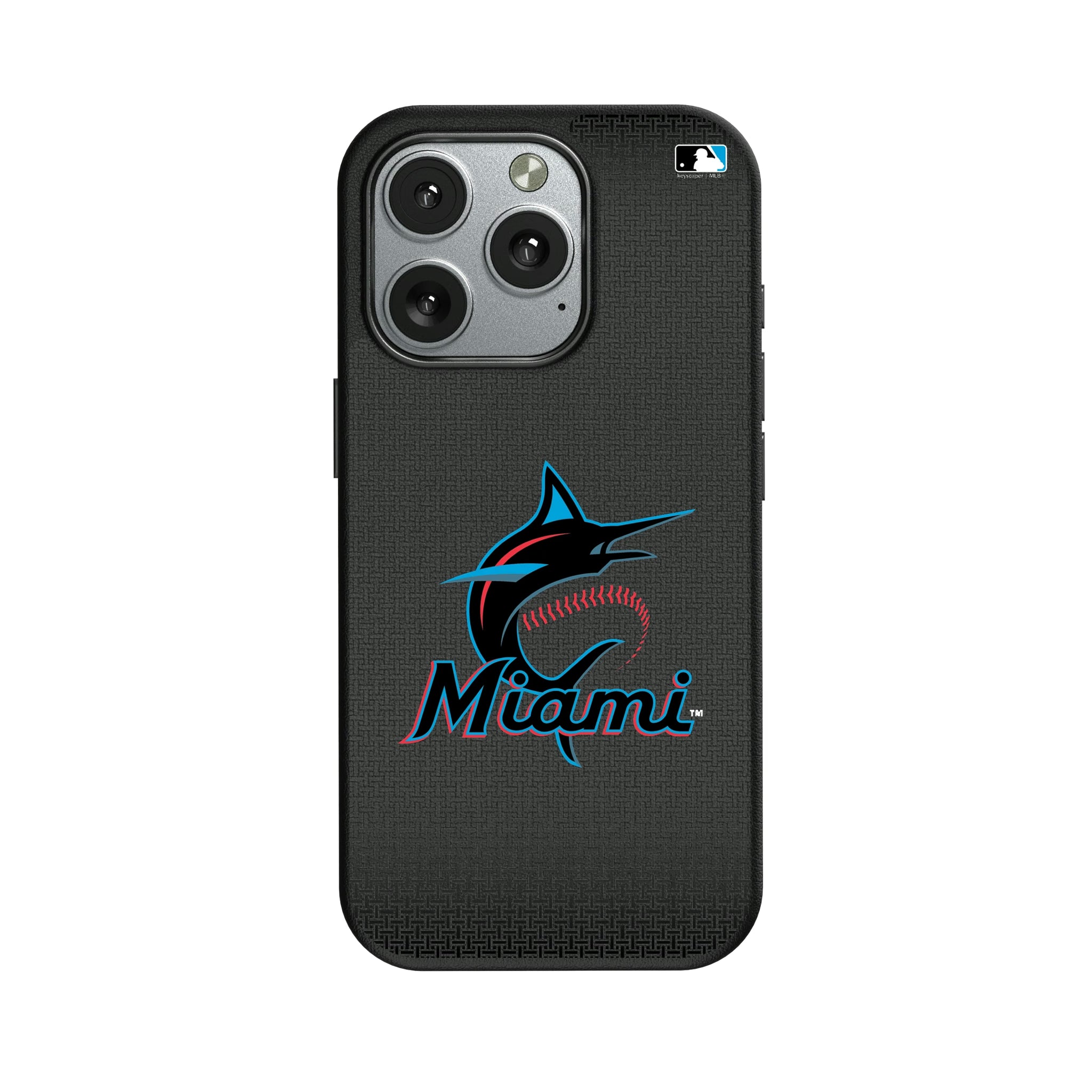 Miami Marlins Linen iPhone MagSafe Compatible Phone Case for Apple iPhone