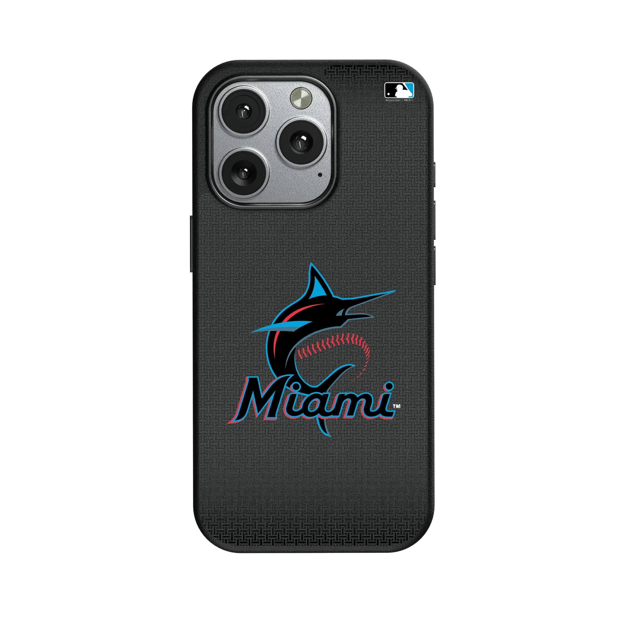 Miami Marlins Linen iPhone MagSafe Compatible Phone Case for Apple iPhone