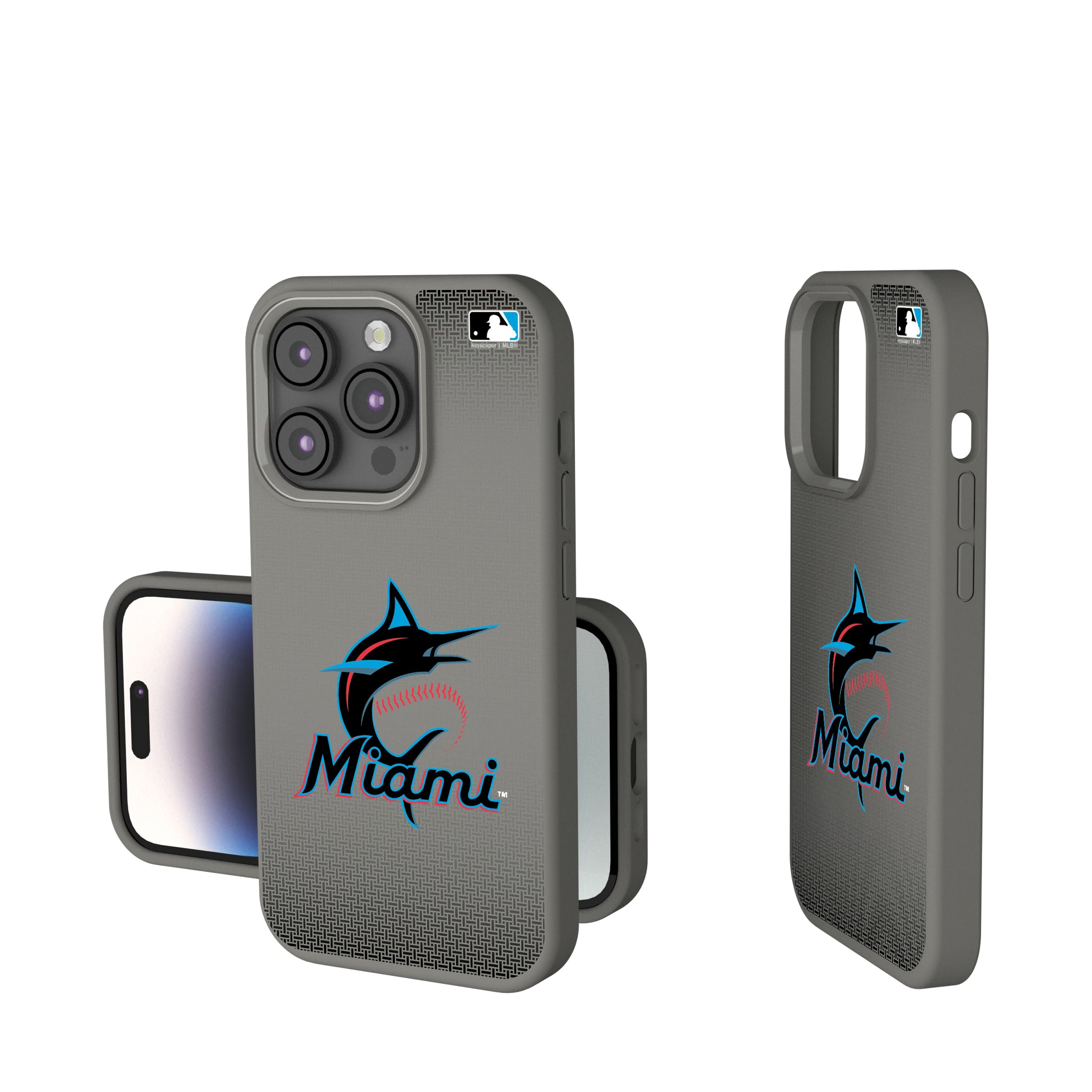 Miami Marlins Linen iPhone Soft Touch Phone Case for Apple iPhone