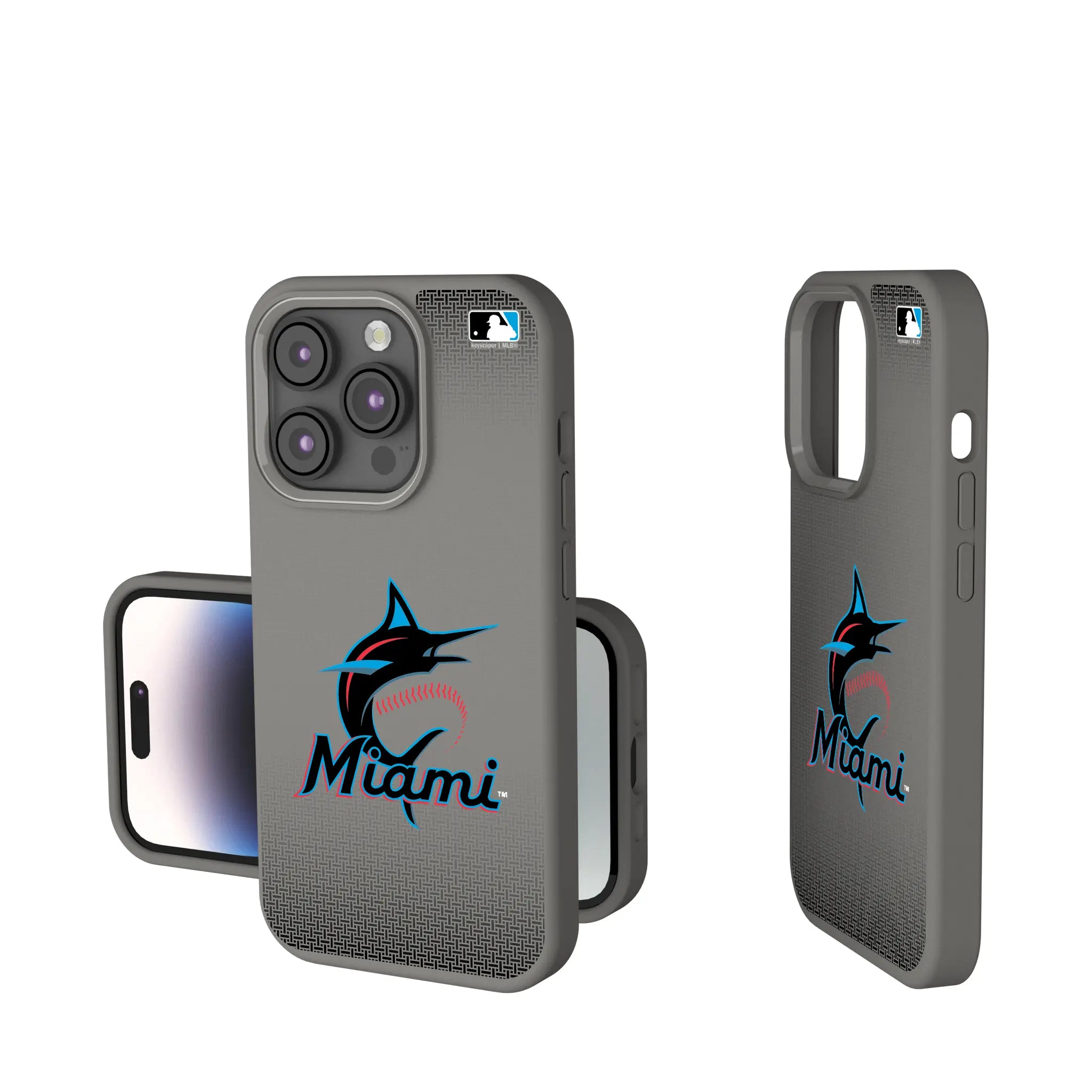 Miami Marlins Linen iPhone Soft Touch Phone Case for Apple iPhone