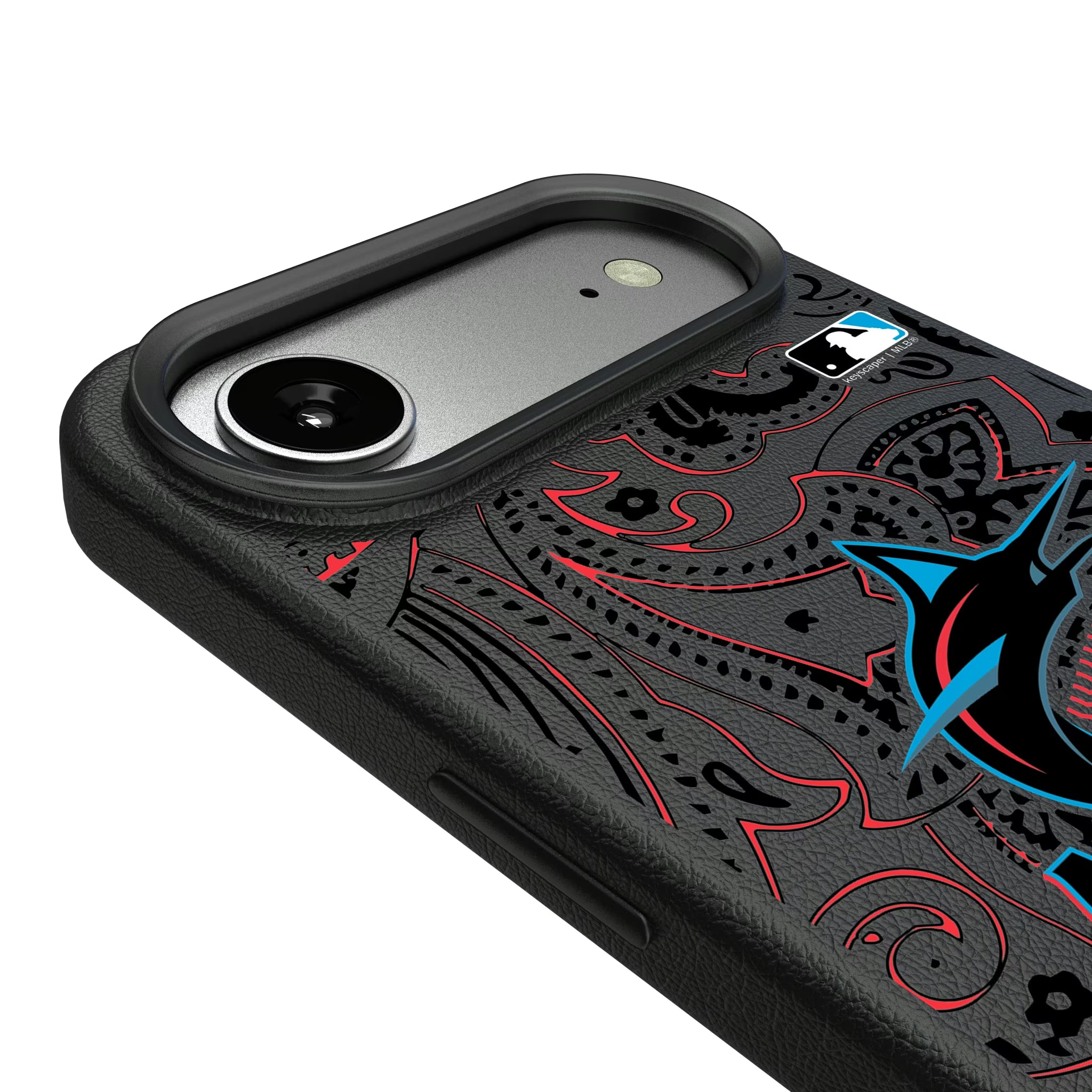Miami Marlins Paisley iPhone MagSafe Compatible Phone Case for Apple iPhone - Detail#Device_iPhone Air