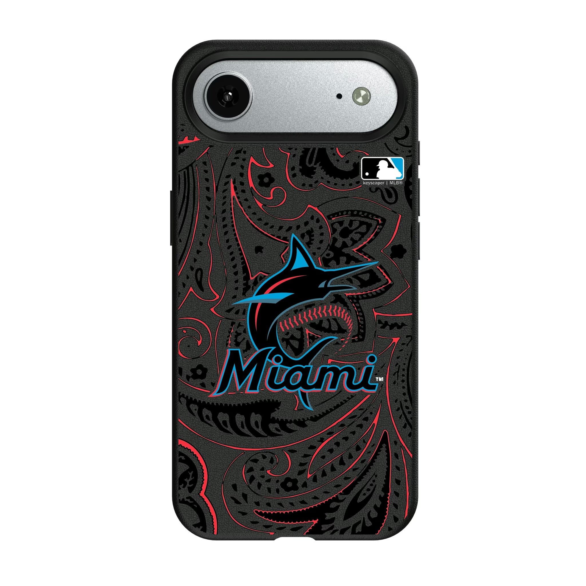 Miami Marlins Paisley iPhone MagSafe Compatible Phone Case for Apple iPhone#Device_iPhone Air