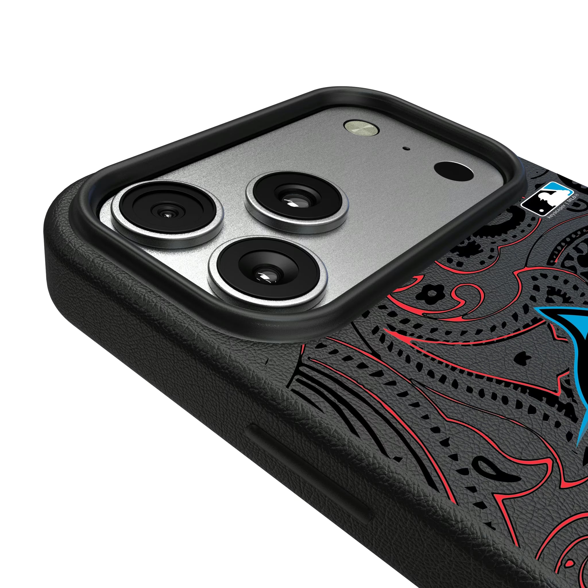Miami Marlins Paisley iPhone MagSafe Compatible Phone Case for Apple iPhone - Detail#Device_iPhone 17 Pro Max