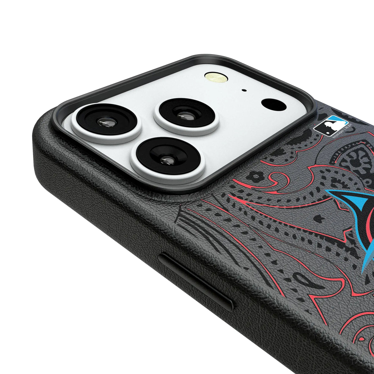 Miami Marlins Paisley iPhone MagSafe Compatible Phone Case for Apple iPhone - Detail#Device_iPhone 18 Pro