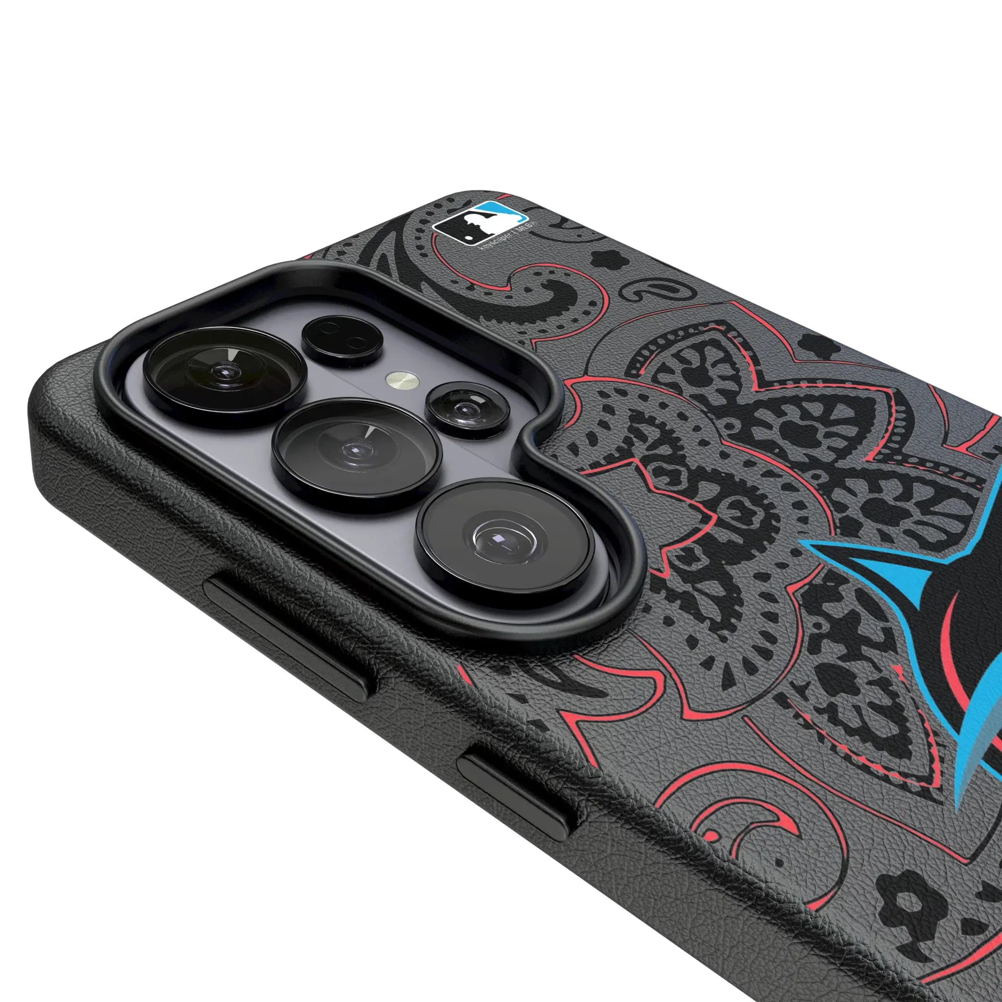 Miami Marlins Paisley Galaxy MagSafe Compatible Phone Case for Samsung Galaxy - Detail#Device_Galaxy S26 Ultra