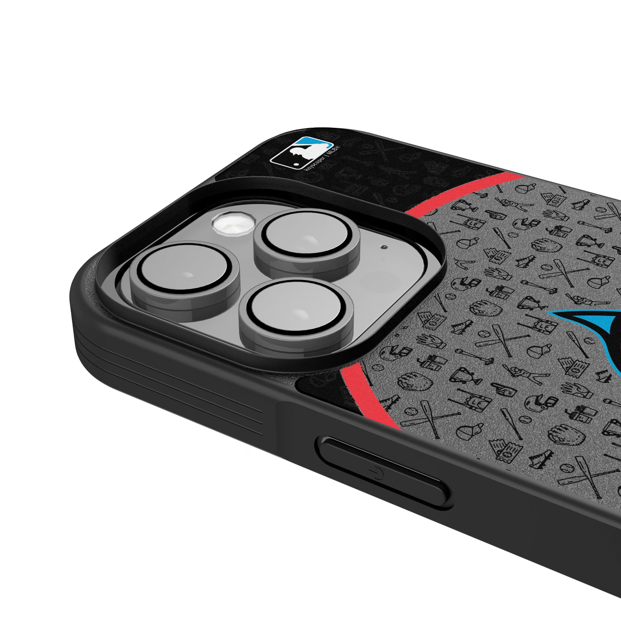 Miami Marlins Personalized Circle iPhone Bump Phone Case for Apple iPhone - Detail