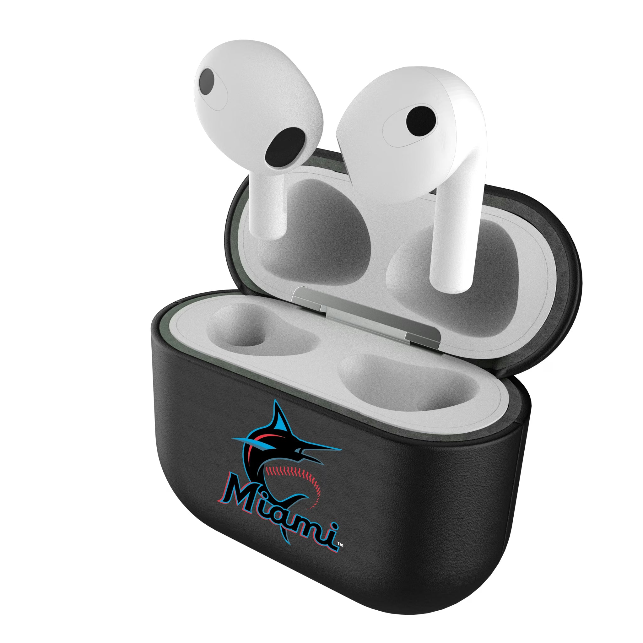 Miami Marlins Personalized Insignia AirPods AirPod Case Cover#Device_AirPods 3rd Gen