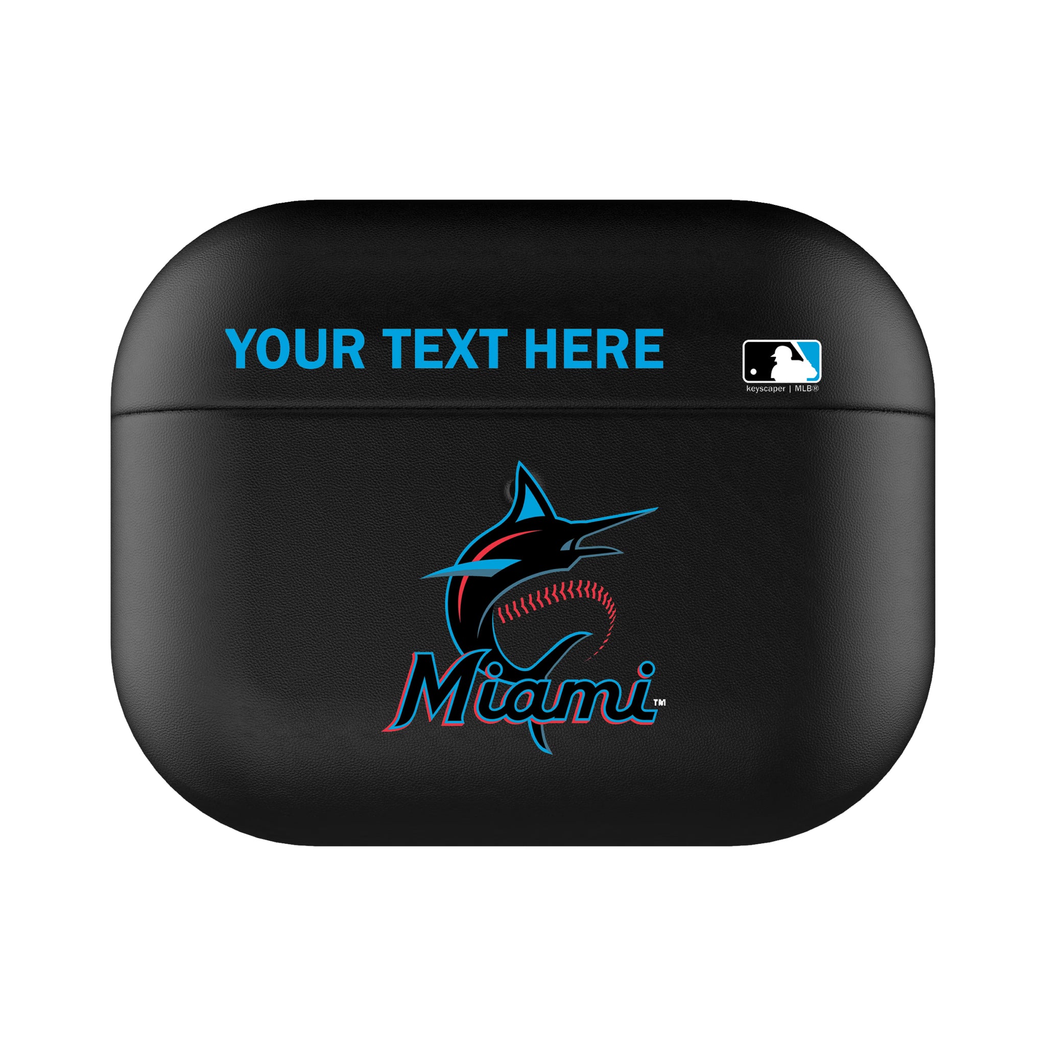 Miami Marlins Personalized Insignia AirPods AirPod Case Cover#Device_AirPods Pro 3
