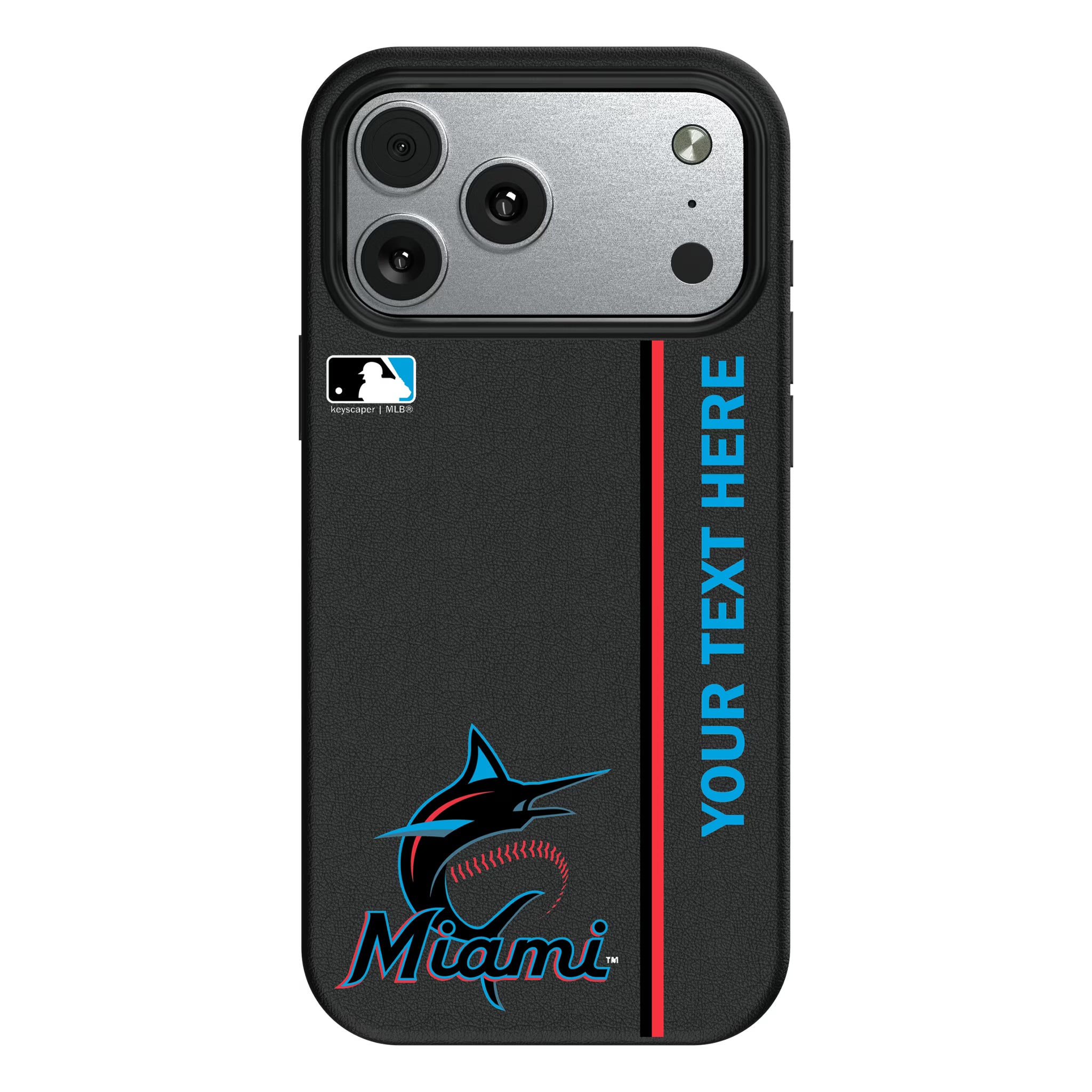 Miami Marlins Personalized Sidebard iPhone MagSafe Compatible Phone Case for Apple iPhone#Device_iPhone 17 Pro Max