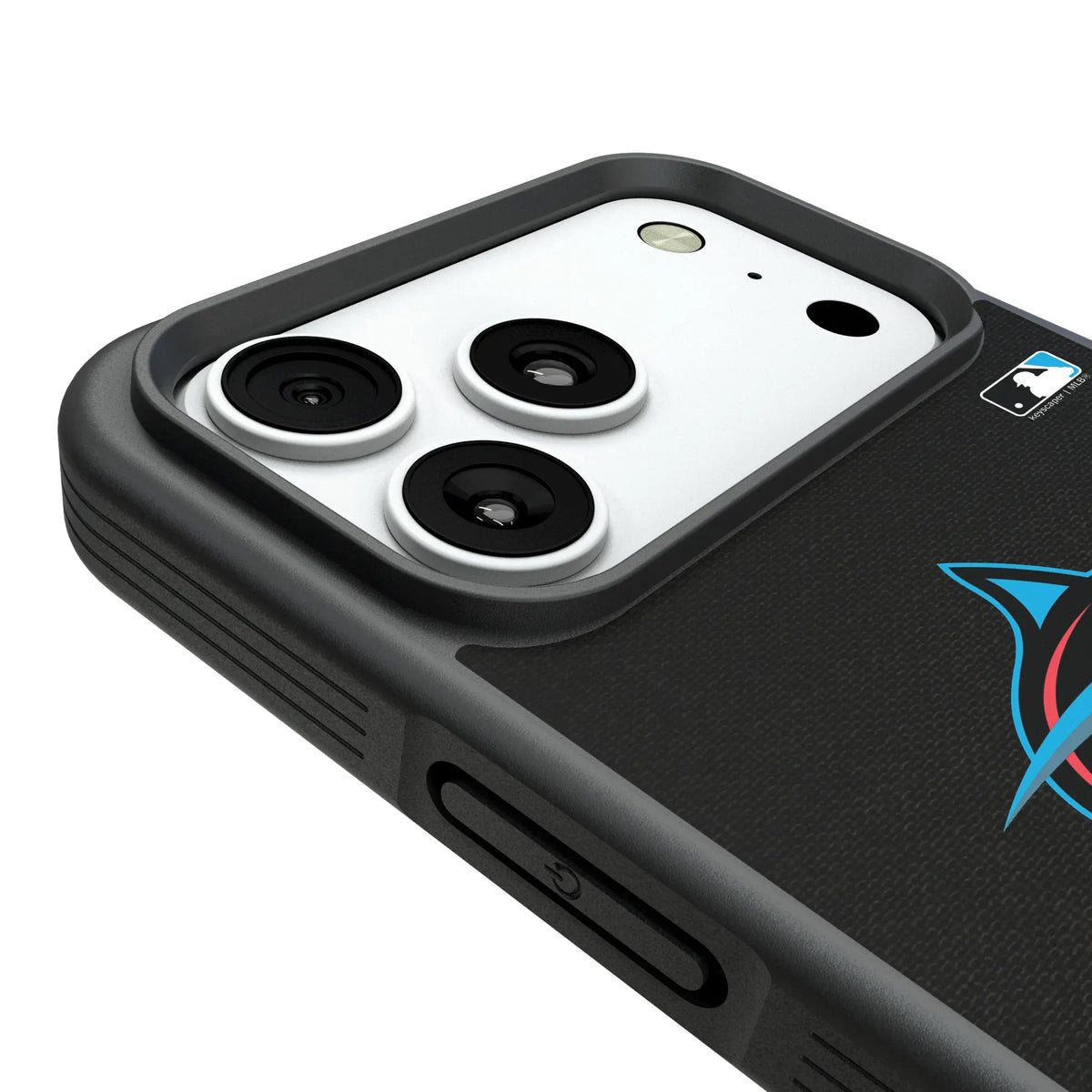Miami Marlins Personalized Stripe iPhone Bump Phone Case for Apple iPhone - Detail#Device_iPhone 18 Pro Max