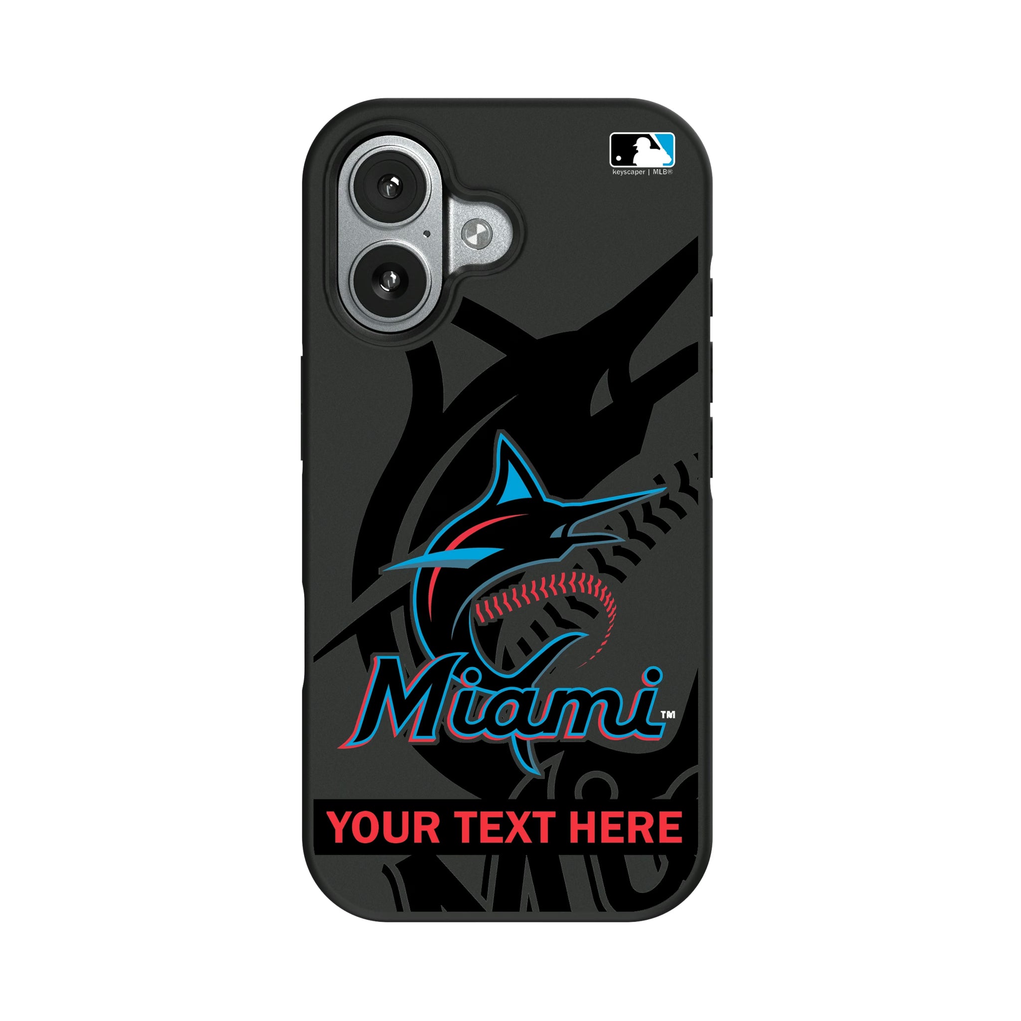 Miami Marlins Personalized Tilt iPhone Bump Phone Case for Apple iPhone#Device_iPhone 17