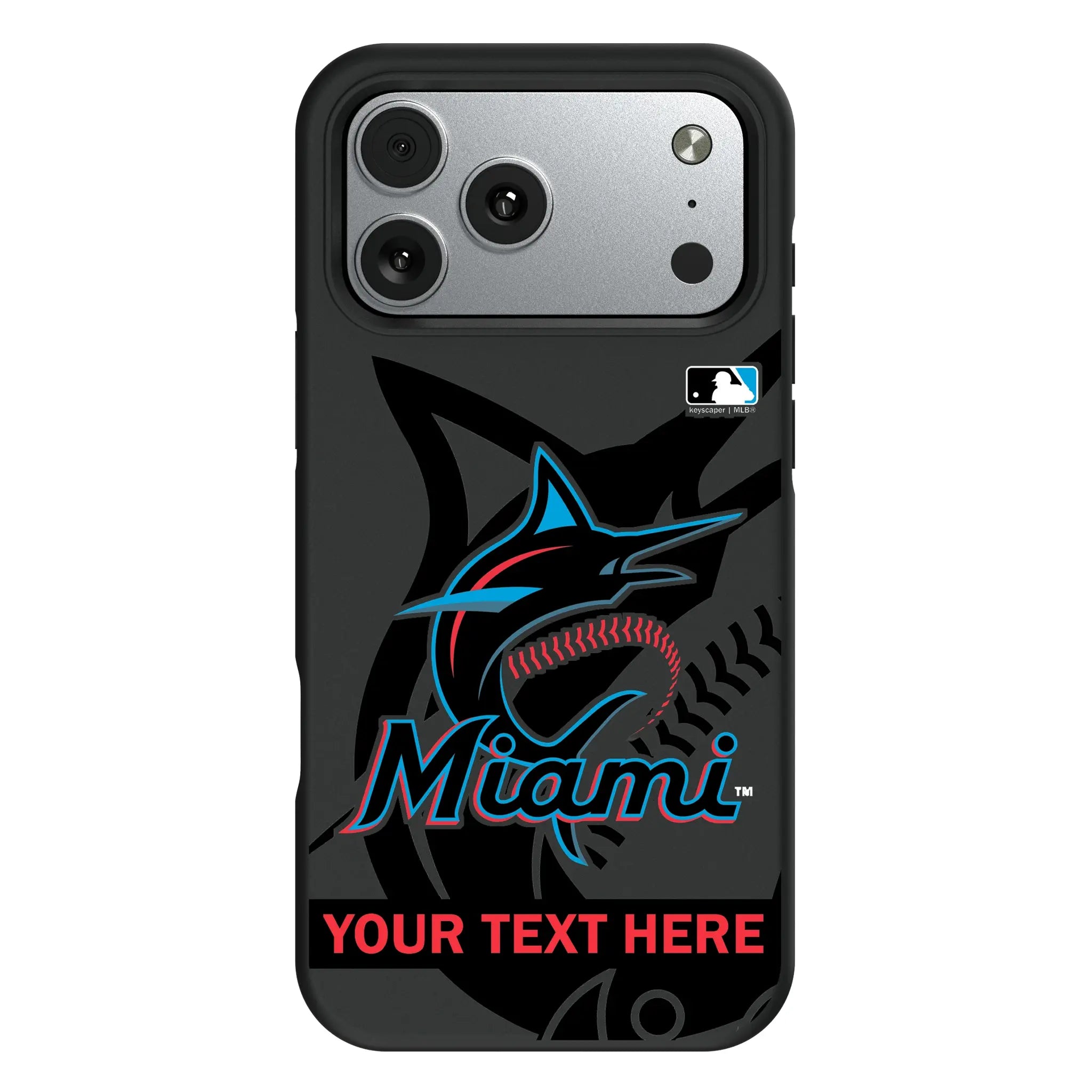 Miami Marlins Personalized Tilt iPhone Bump Phone Case for Apple iPhone#Device_iPhone 17 Pro Max