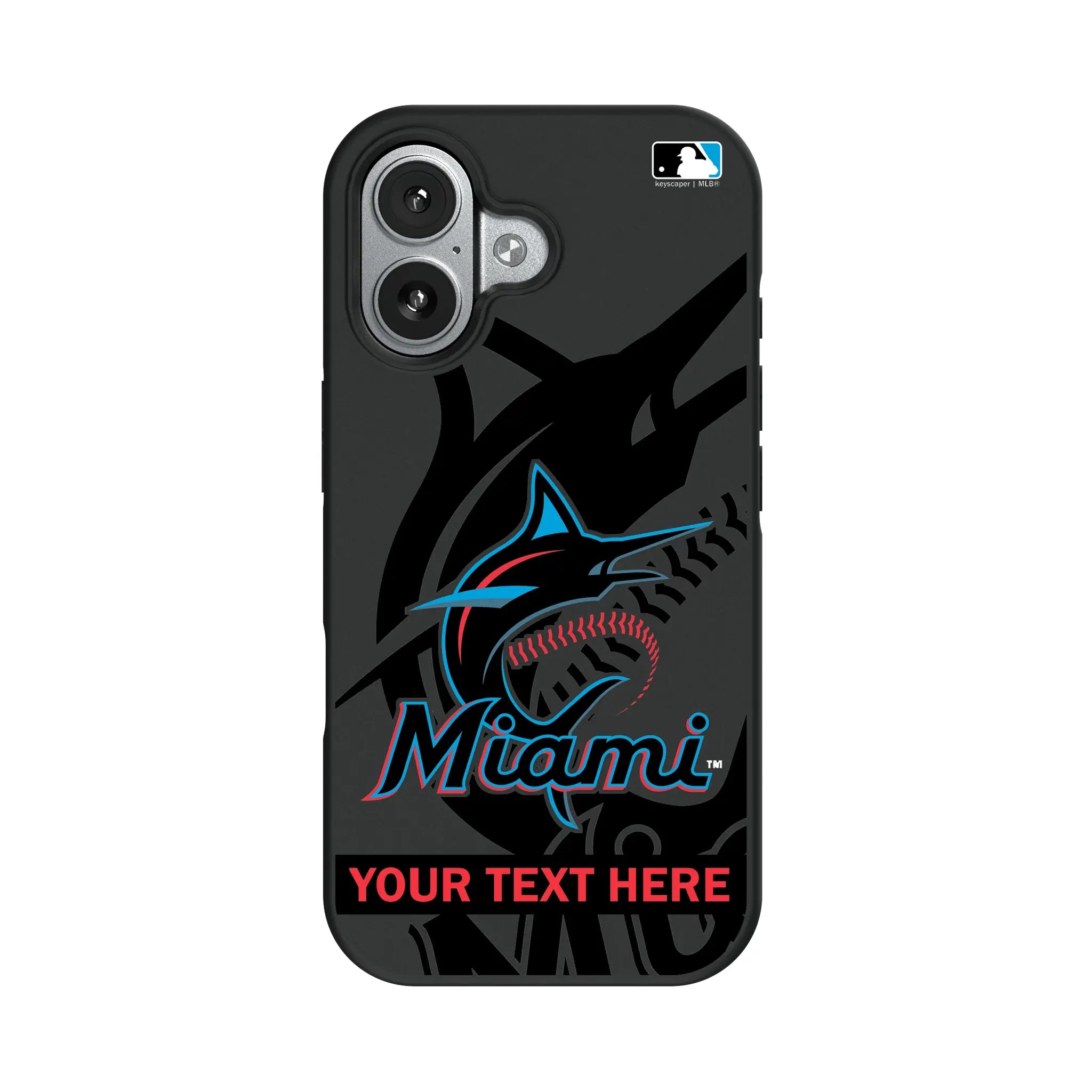 Miami Marlins Personalized Tilt iPhone Bump Phone Case for Apple iPhone#Device_iPhone 17