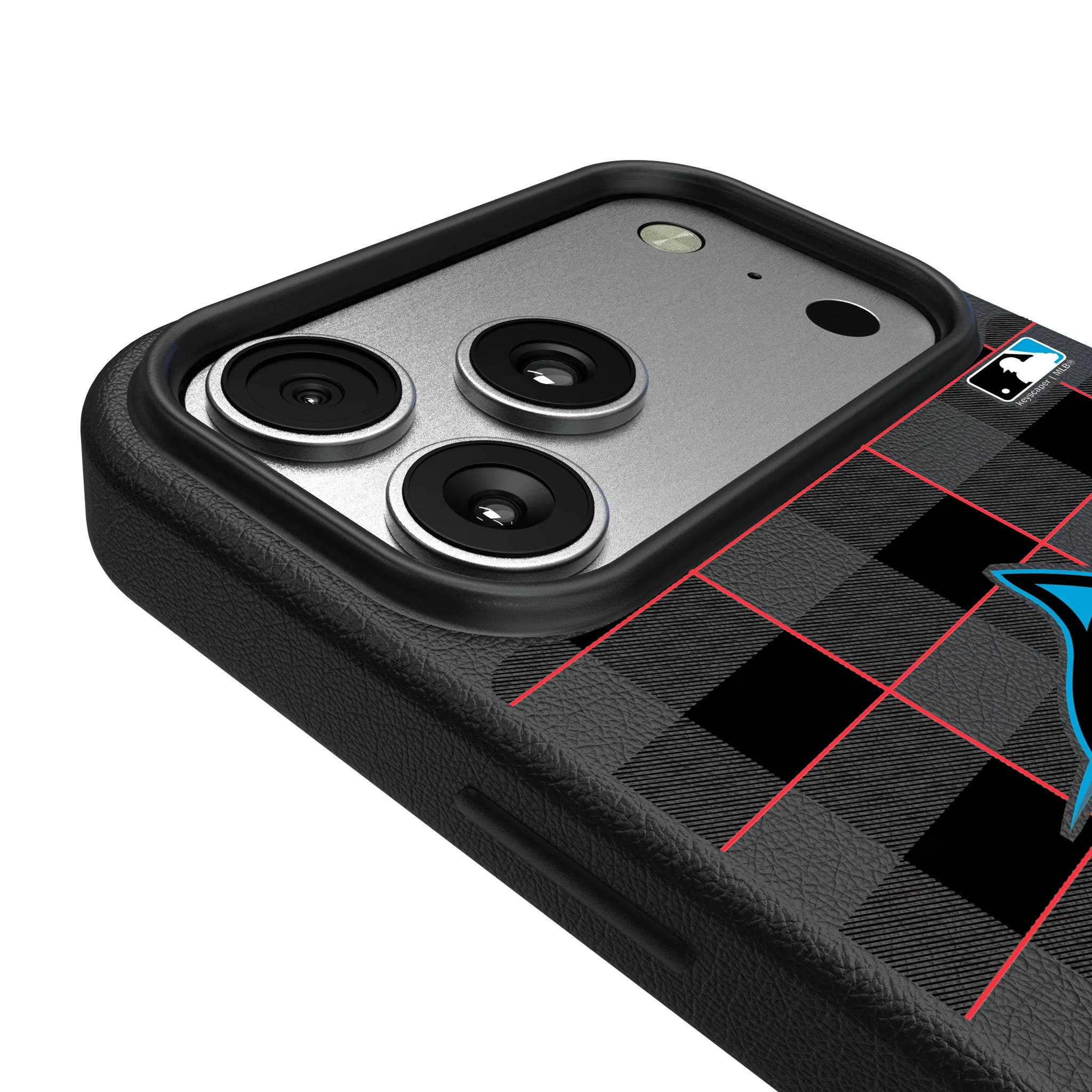 Miami Marlins Plaid iPhone MagSafe Compatible Phone Case for Apple iPhone - Detail#Device_iPhone 17 Pro Max