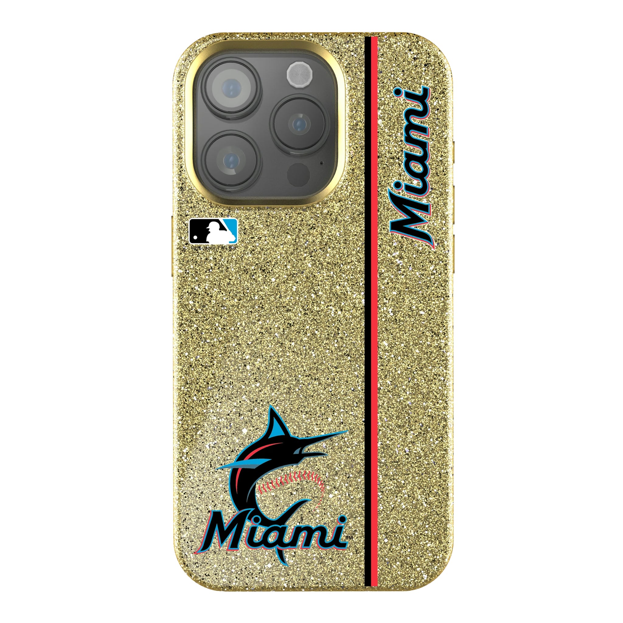 Miami Marlins Sidebar iPhone Bling Phone Case for Apple iPhone