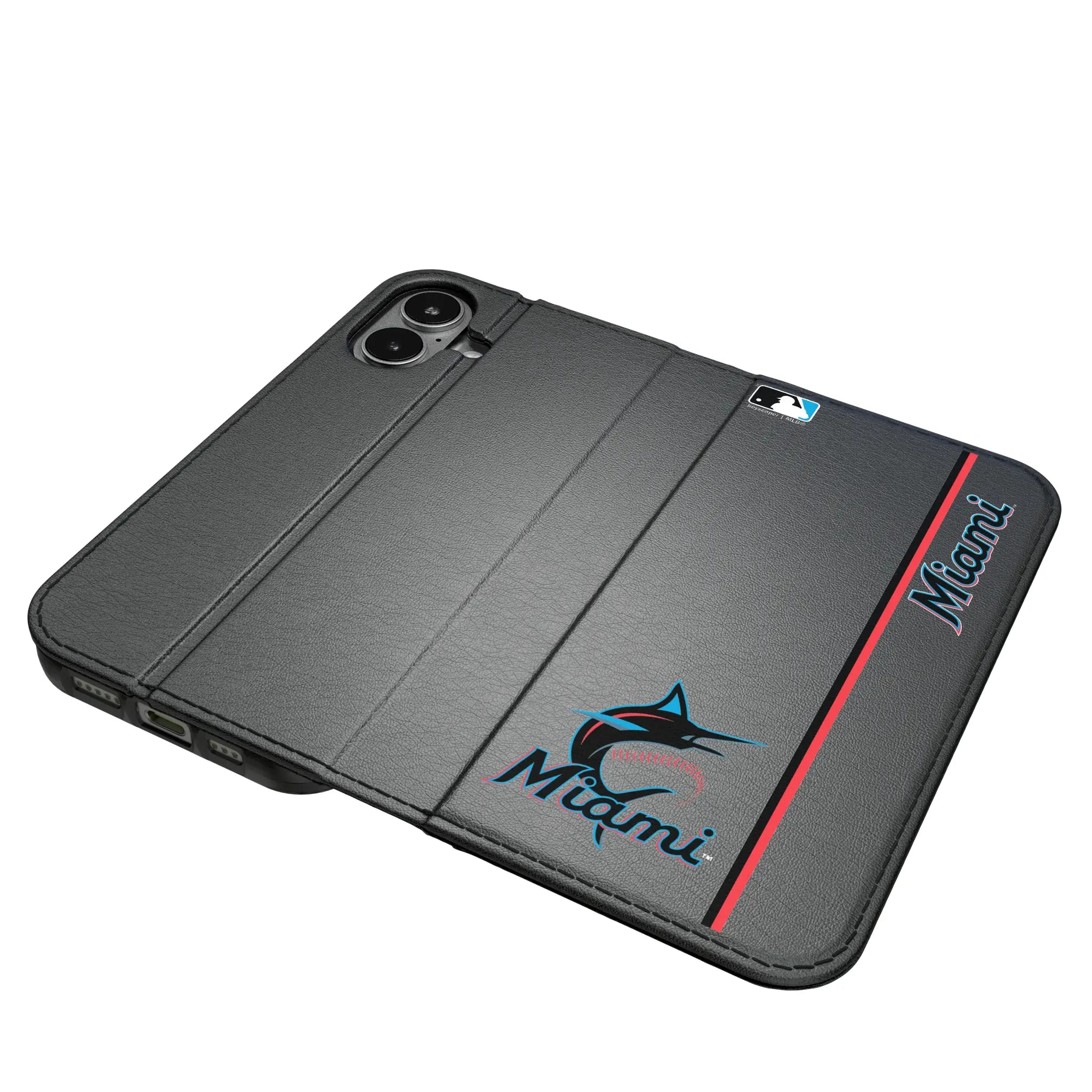 Miami Marlins Sidebar iPhone Folio Phone Case for Apple iPhone#Device_iPhone 17