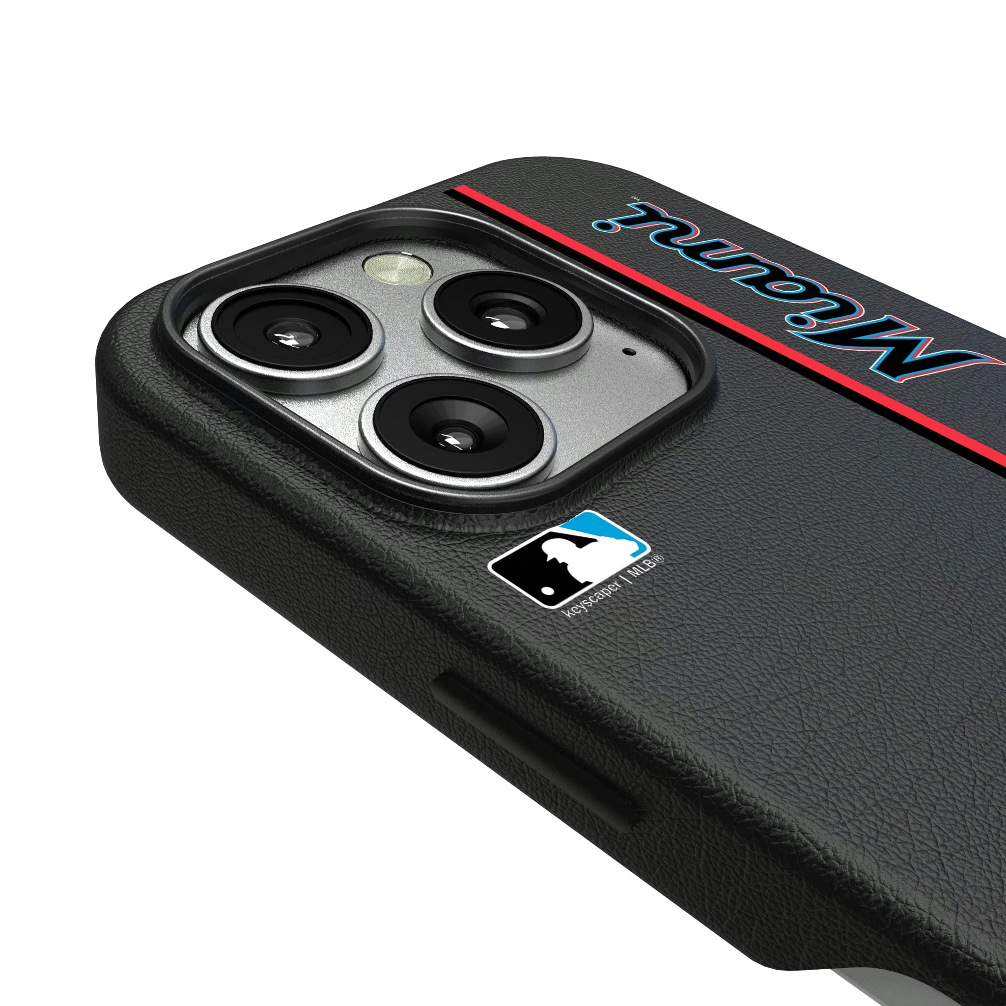 Miami Marlins Sidebar iPhone MagSafe Compatible Phone Case for Apple iPhone - Detail