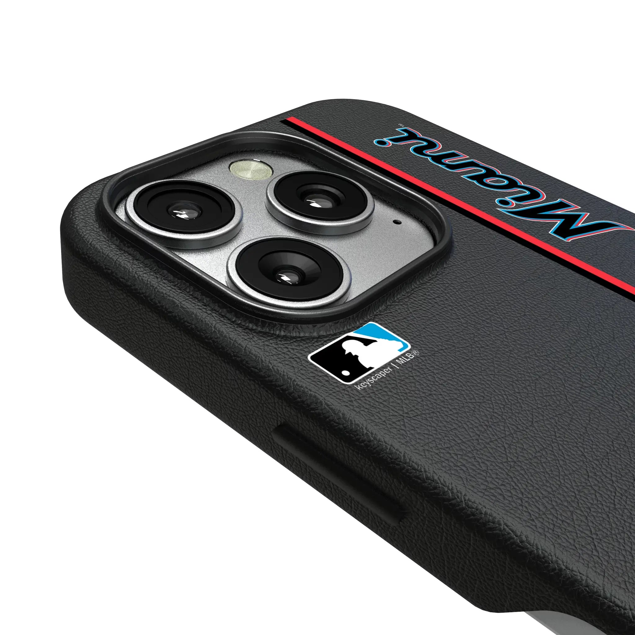 Miami Marlins Sidebar iPhone MagSafe Compatible Phone Case for Apple iPhone - Detail