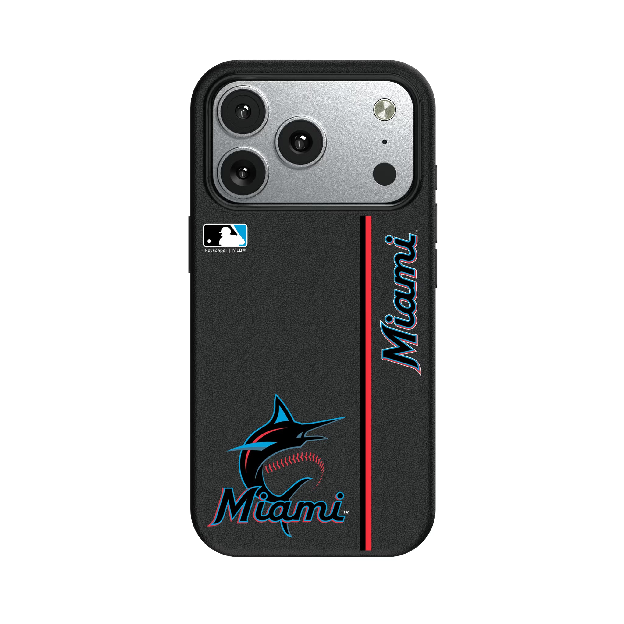 Miami Marlins Sidebar iPhone MagSafe Compatible Phone Case for Apple iPhone#Device_iPhone 17 Pro