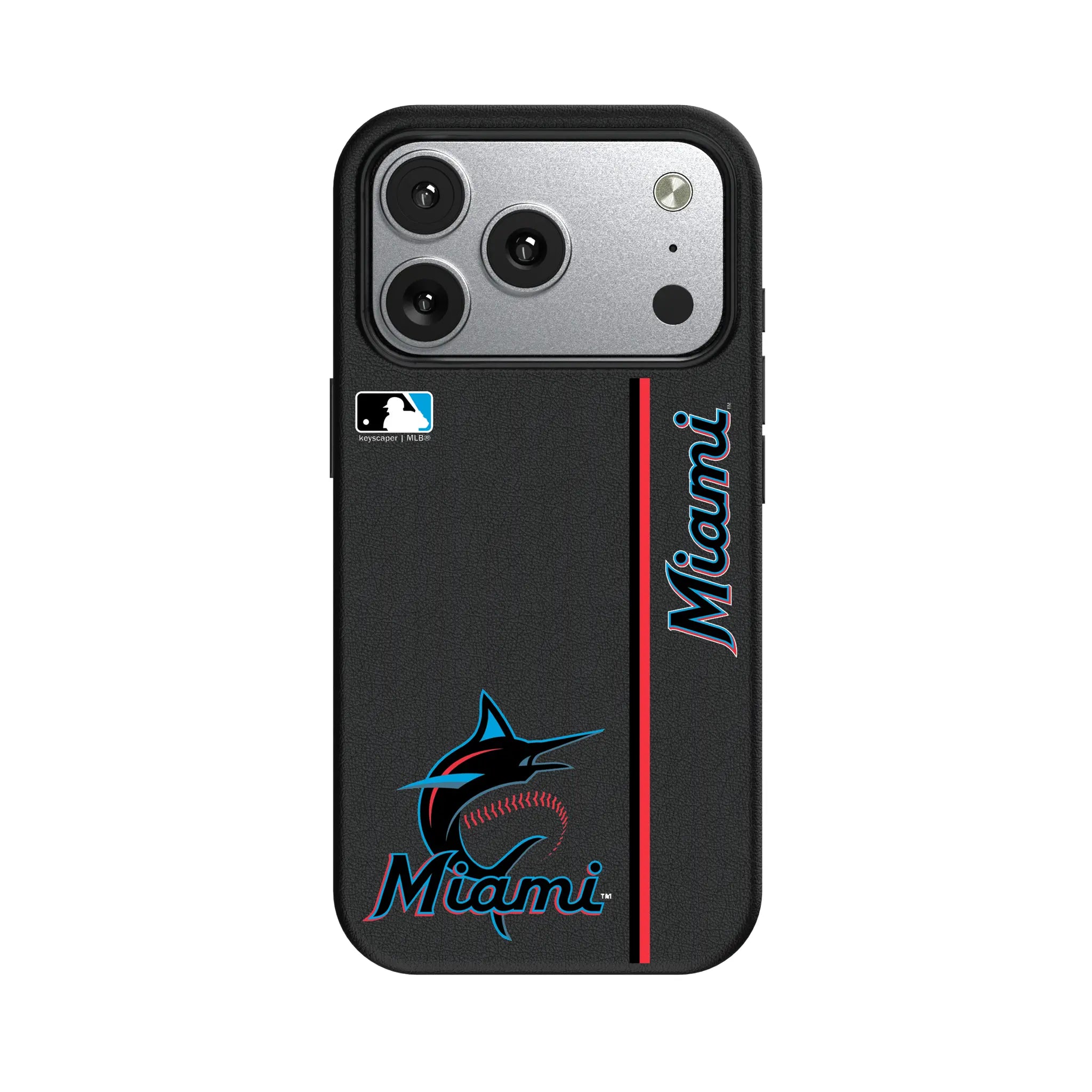 Miami Marlins Sidebar iPhone MagSafe Compatible Phone Case for Apple iPhone#Device_iPhone 17 Pro