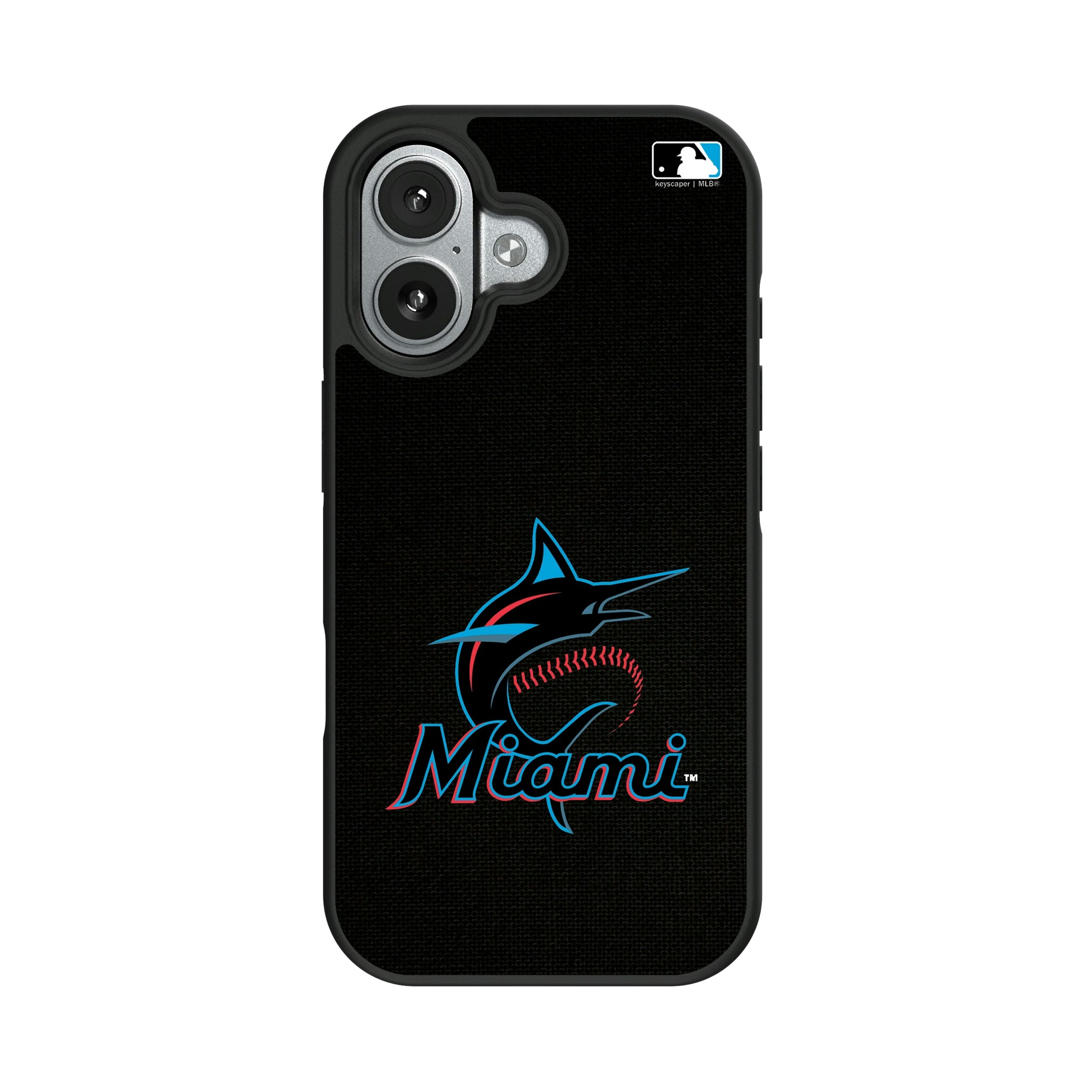 Miami Marlins Solid iPhone Bump Phone Case for Apple iPhone#Device_iPhone 17
