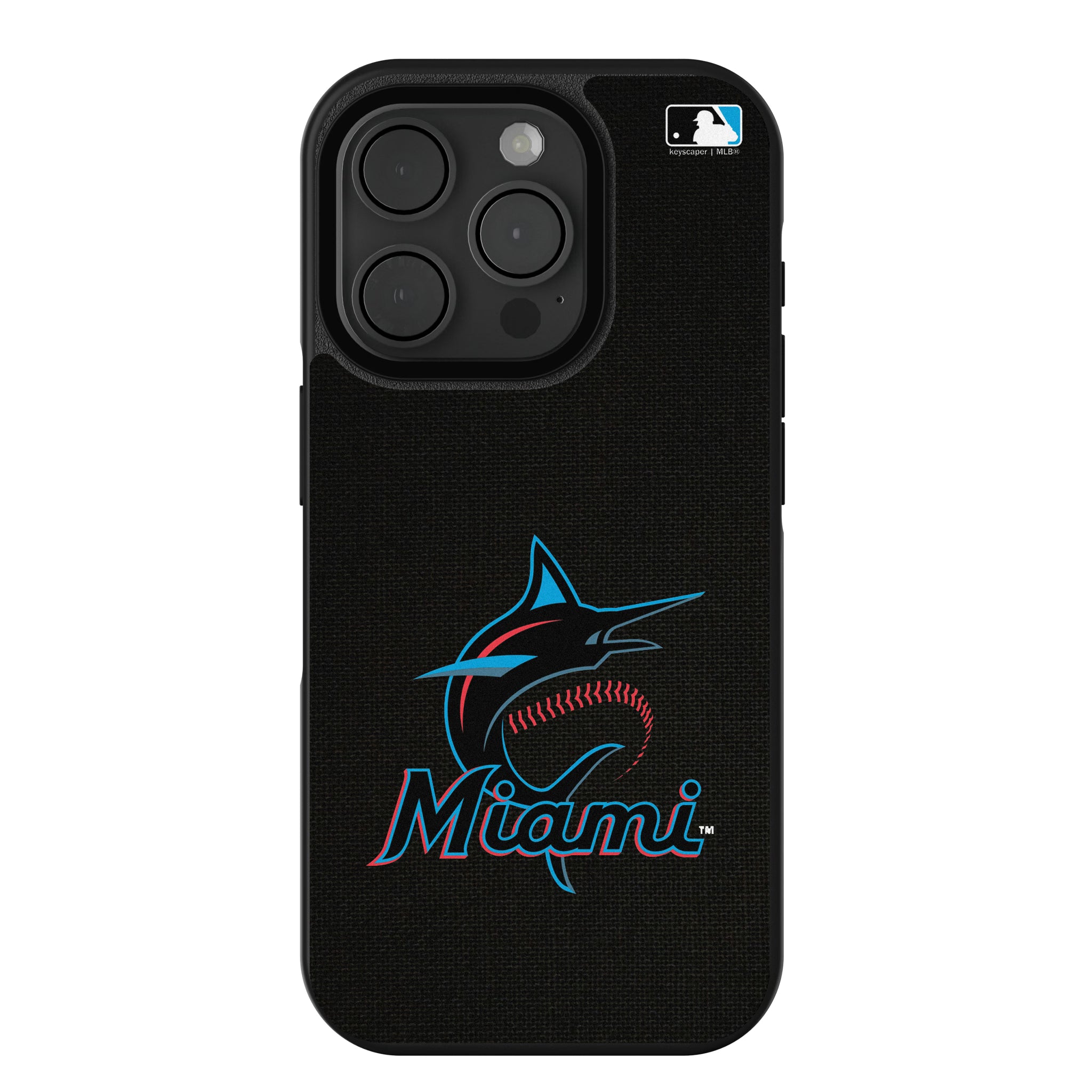 Miami Marlins Solid iPhone Bump Phone Case for Apple iPhone