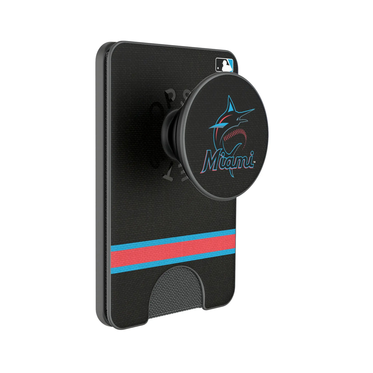 Miami Marlins Stripe Popsockets Wallet Magnetic