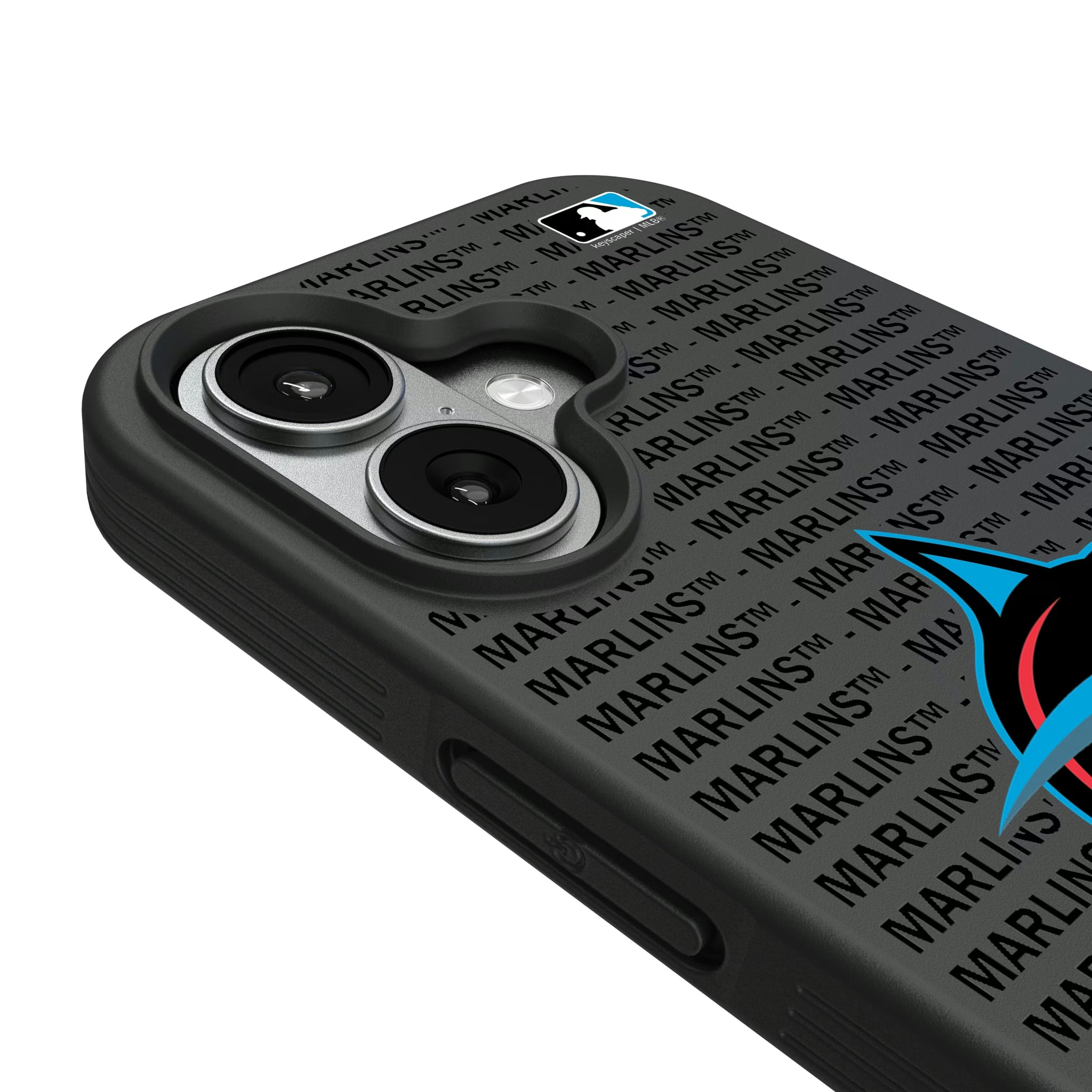 Miami Marlins Text Backdrop iPhone Bump Phone Case for Apple iPhone - Detail#Device_iPhone 17