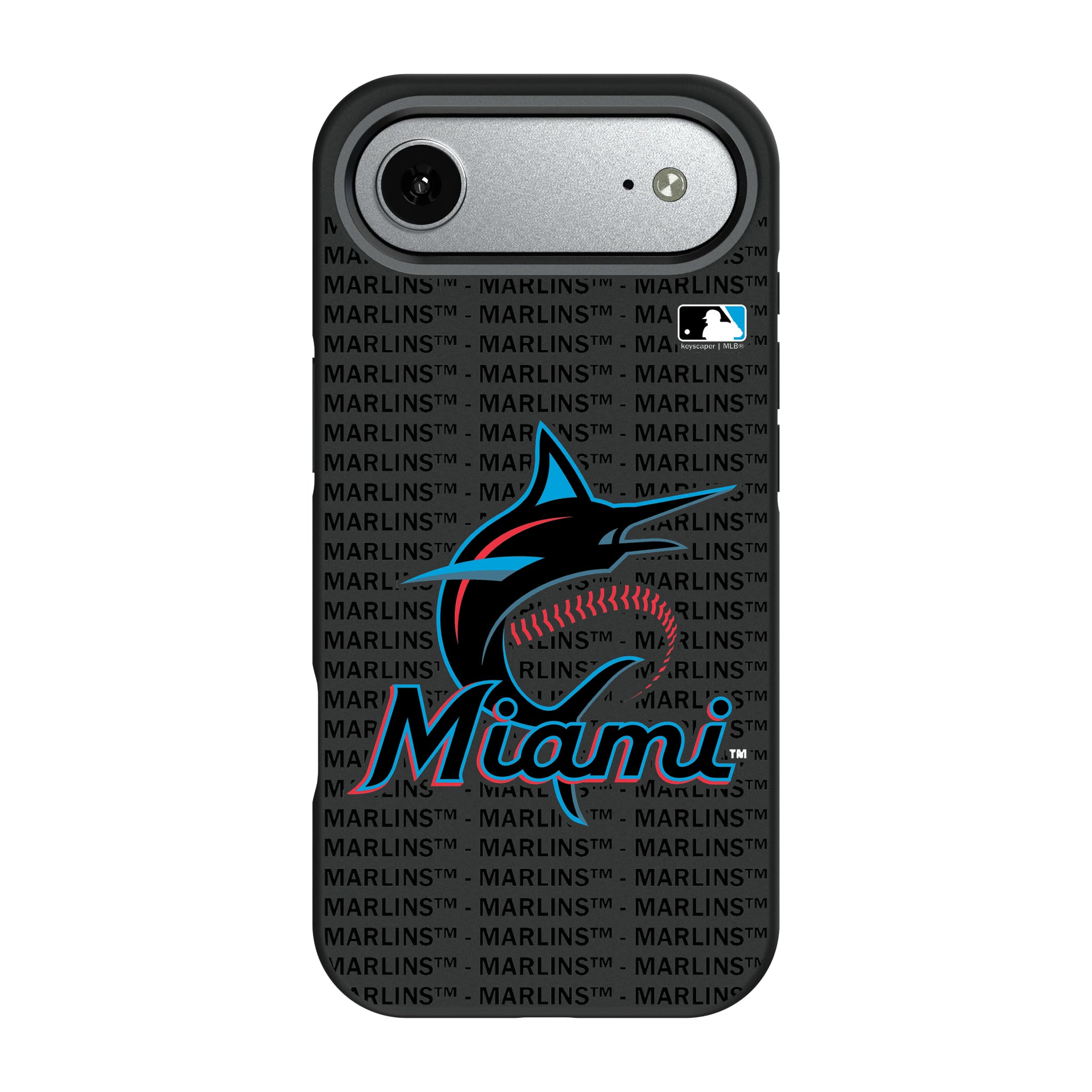 Miami Marlins Text Backdrop iPhone Bump Phone Case for Apple iPhone#Device_iPhone Air
