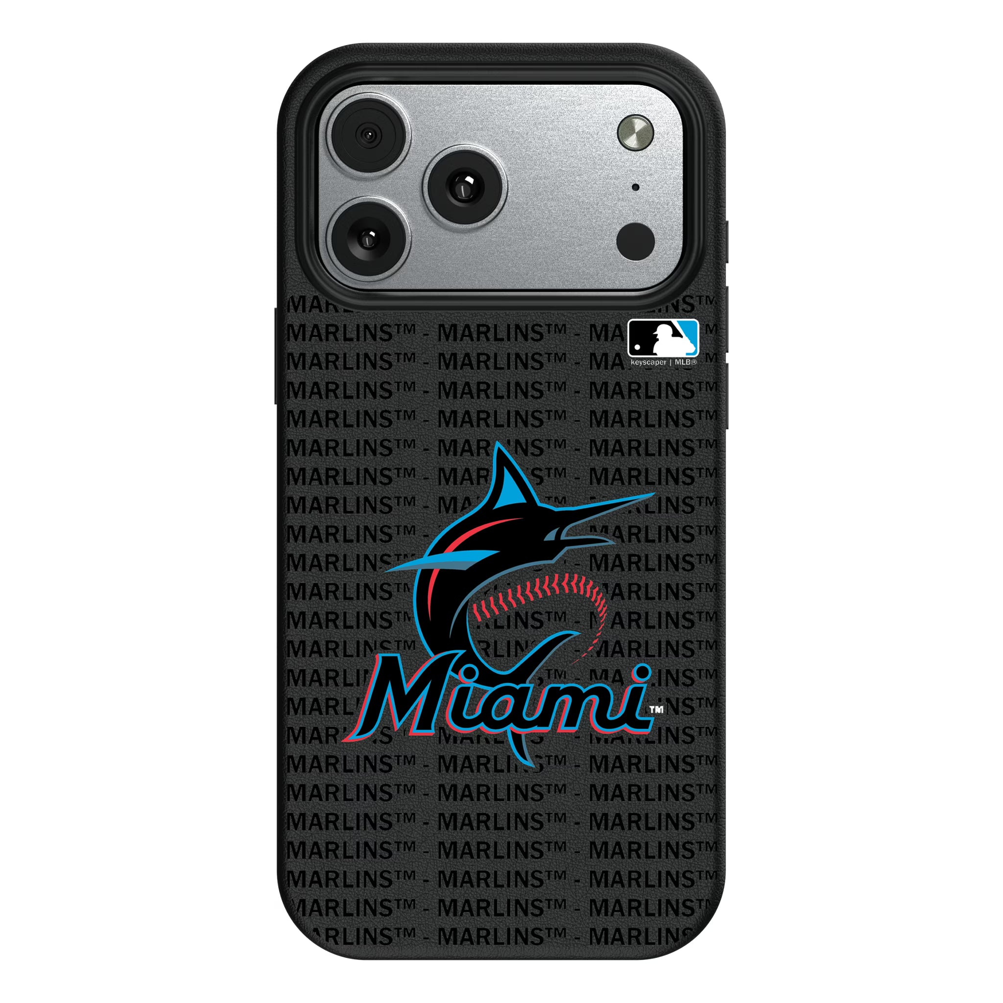 Miami Marlins Text Backdrop iPhone MagSafe Compatible Phone Case for Apple iPhone#Device_iPhone 17 Pro Max