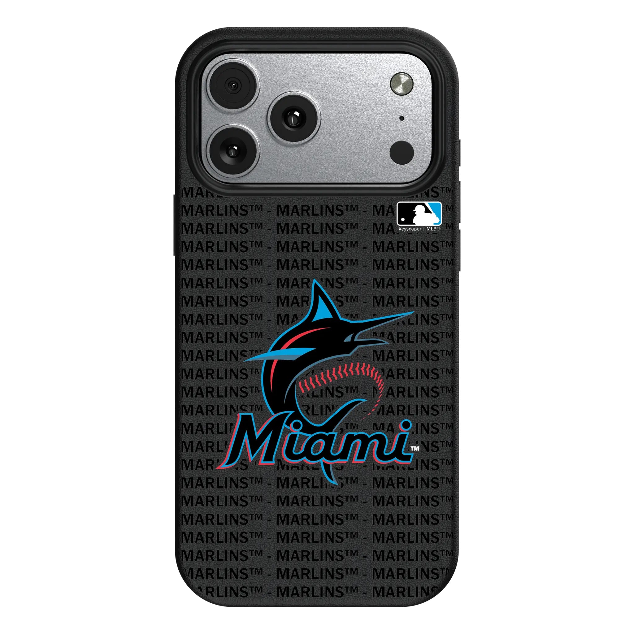 Miami Marlins Text Backdrop iPhone MagSafe Compatible Phone Case for Apple iPhone#Device_iPhone 17 Pro Max