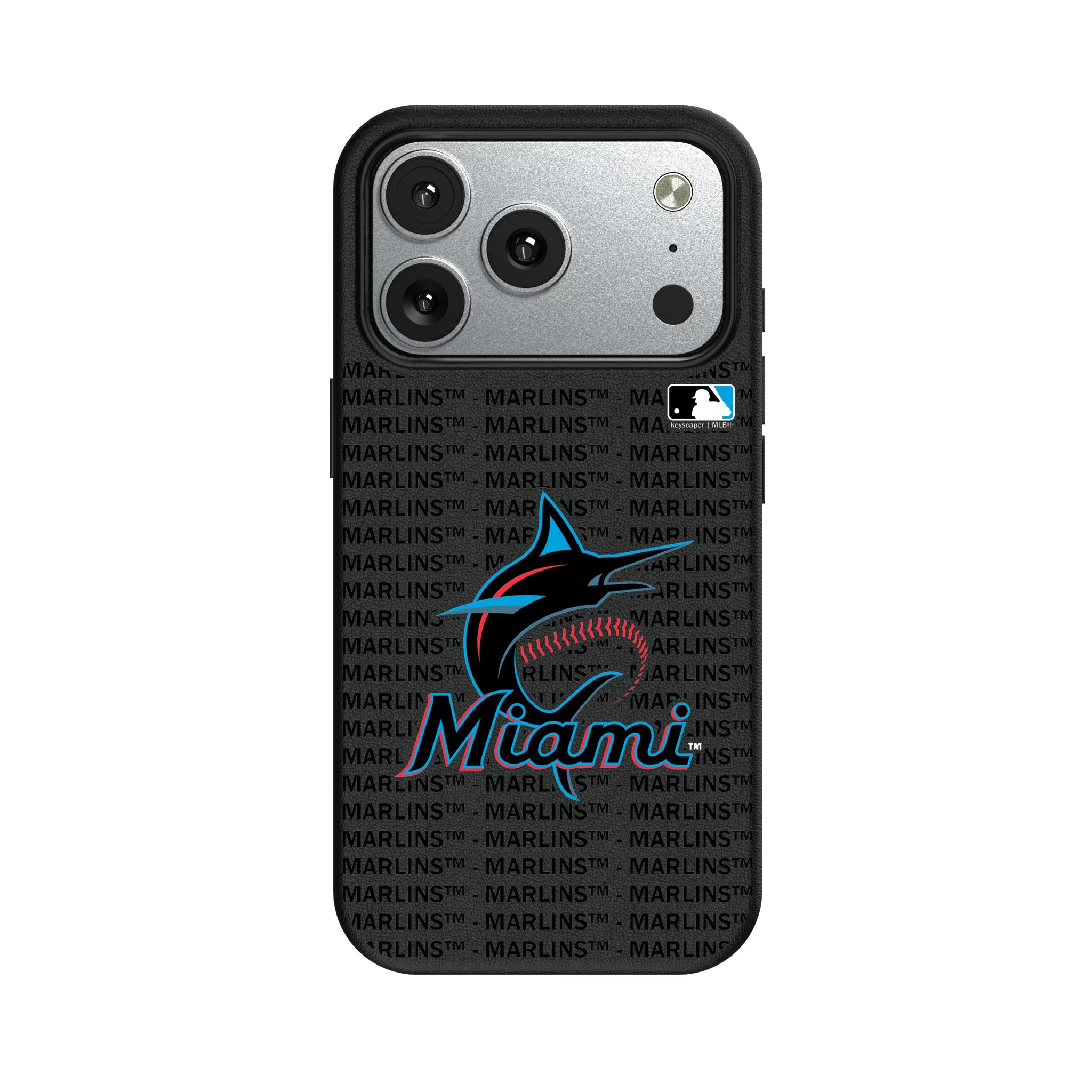 Miami Marlins Text Backdrop iPhone MagSafe Compatible Phone Case for Apple iPhone#Device_iPhone 17 Pro