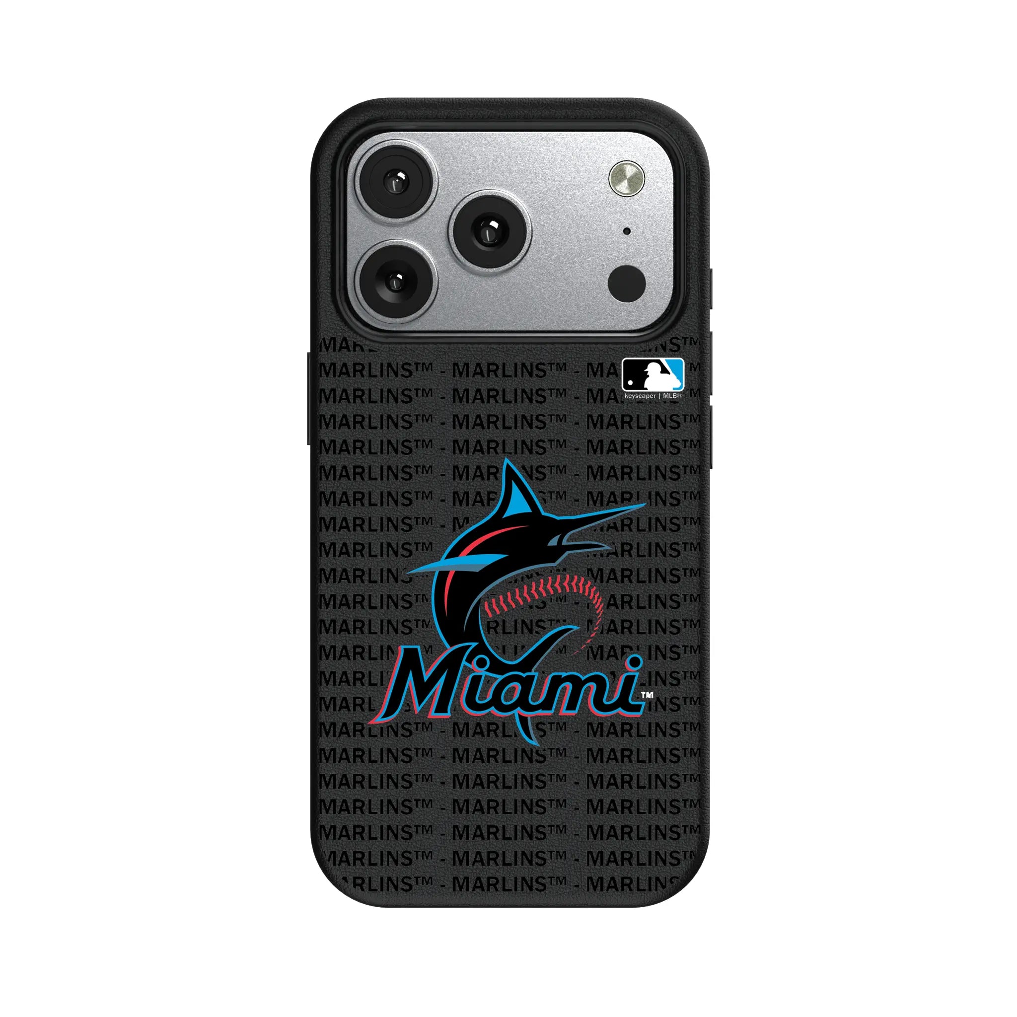 Miami Marlins Text Backdrop iPhone MagSafe Compatible Phone Case for Apple iPhone#Device_iPhone 17 Pro