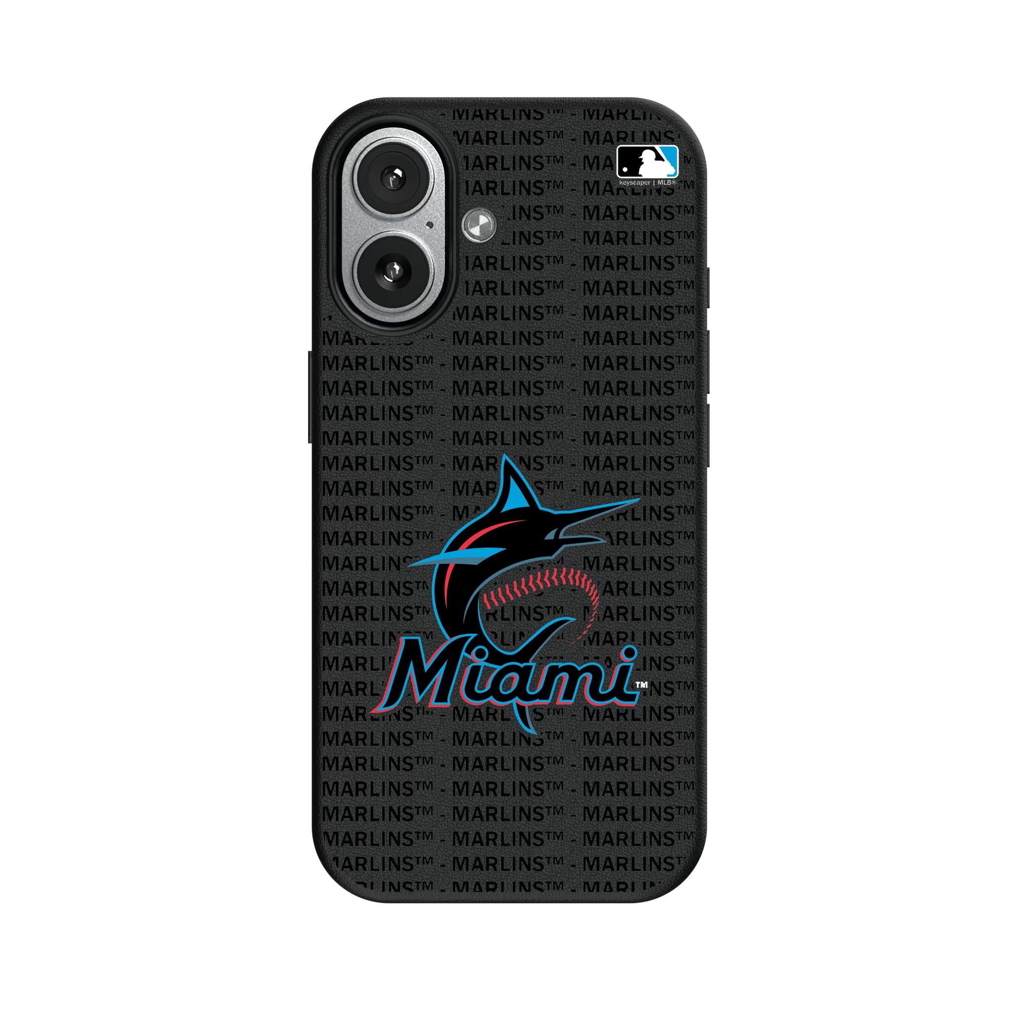 Miami Marlins Text Backdrop iPhone MagSafe Compatible Phone Case for Apple iPhone#Device_iPhone 17