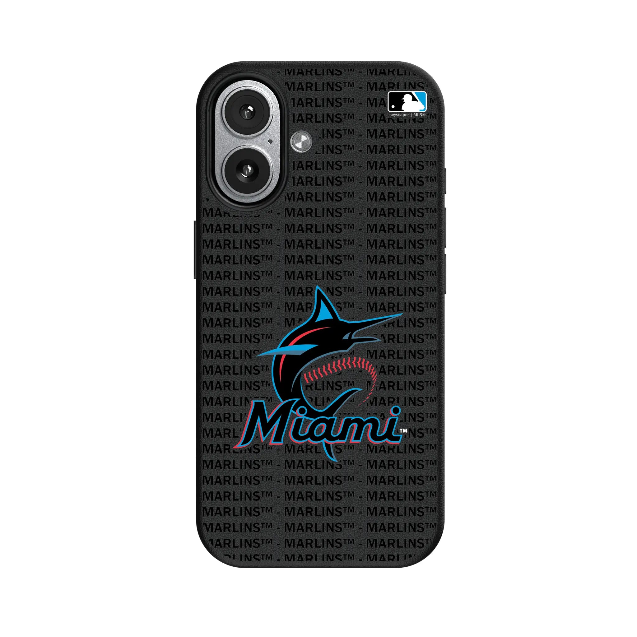 Miami Marlins Text Backdrop iPhone MagSafe Compatible Phone Case for Apple iPhone#Device_iPhone 17